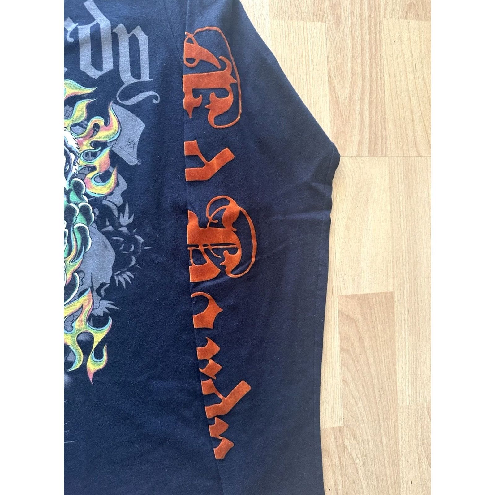 Ed Hardy VINTAGE Ed Hardy Men’s L Shirt Tiger Tattoo AOP Double-Sided Longsleeve Tee Y2K Black Size L / US 10 / IT 46 - 4 Thumbnail