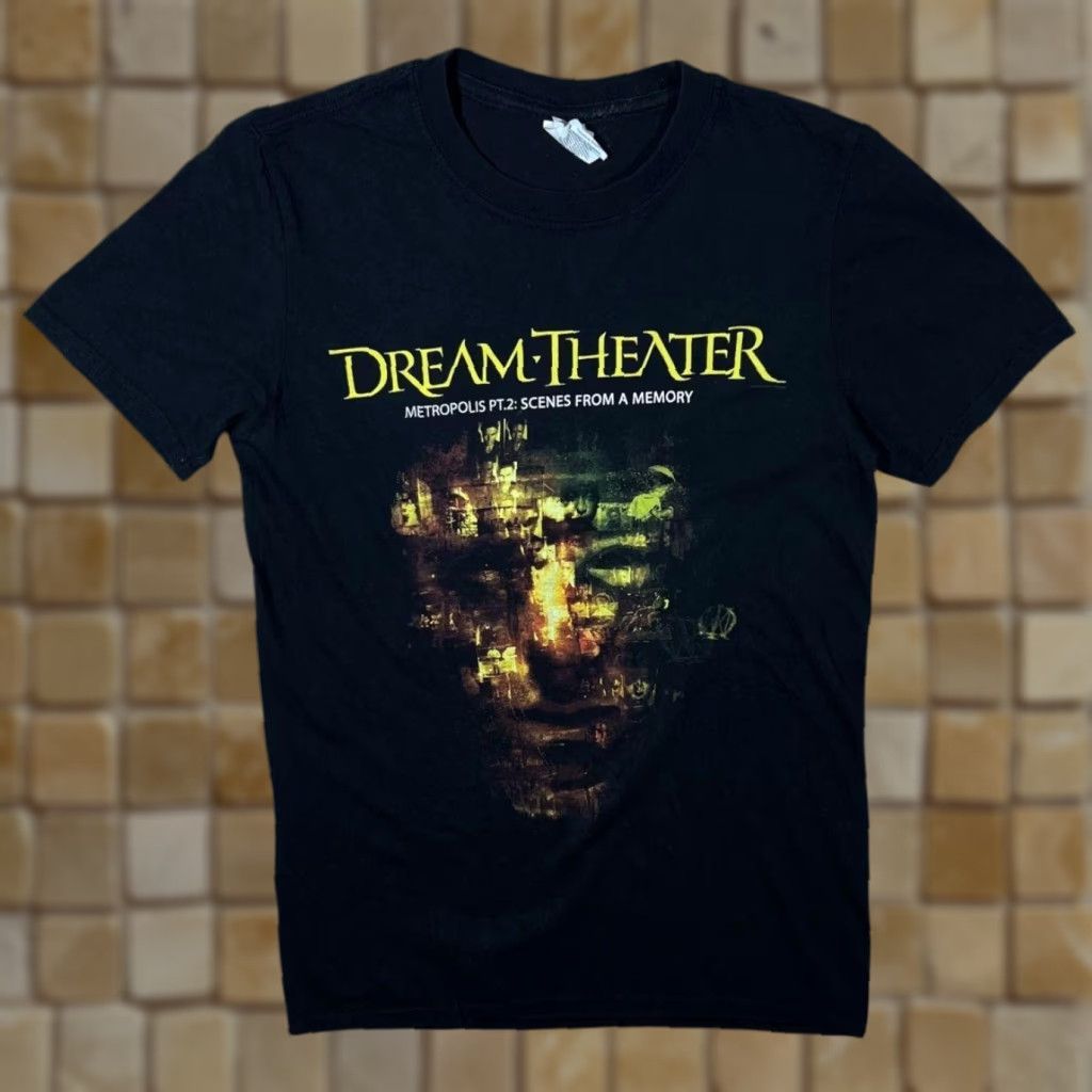 Gildan Dream Theater Metropolis Pt. 2 Progressive Metal Rock Band Black T-Shirt Small Mens Shirt S Black Logo Graphic print front Size US S / EU 44-46 / 1 - 1 Thumbnail