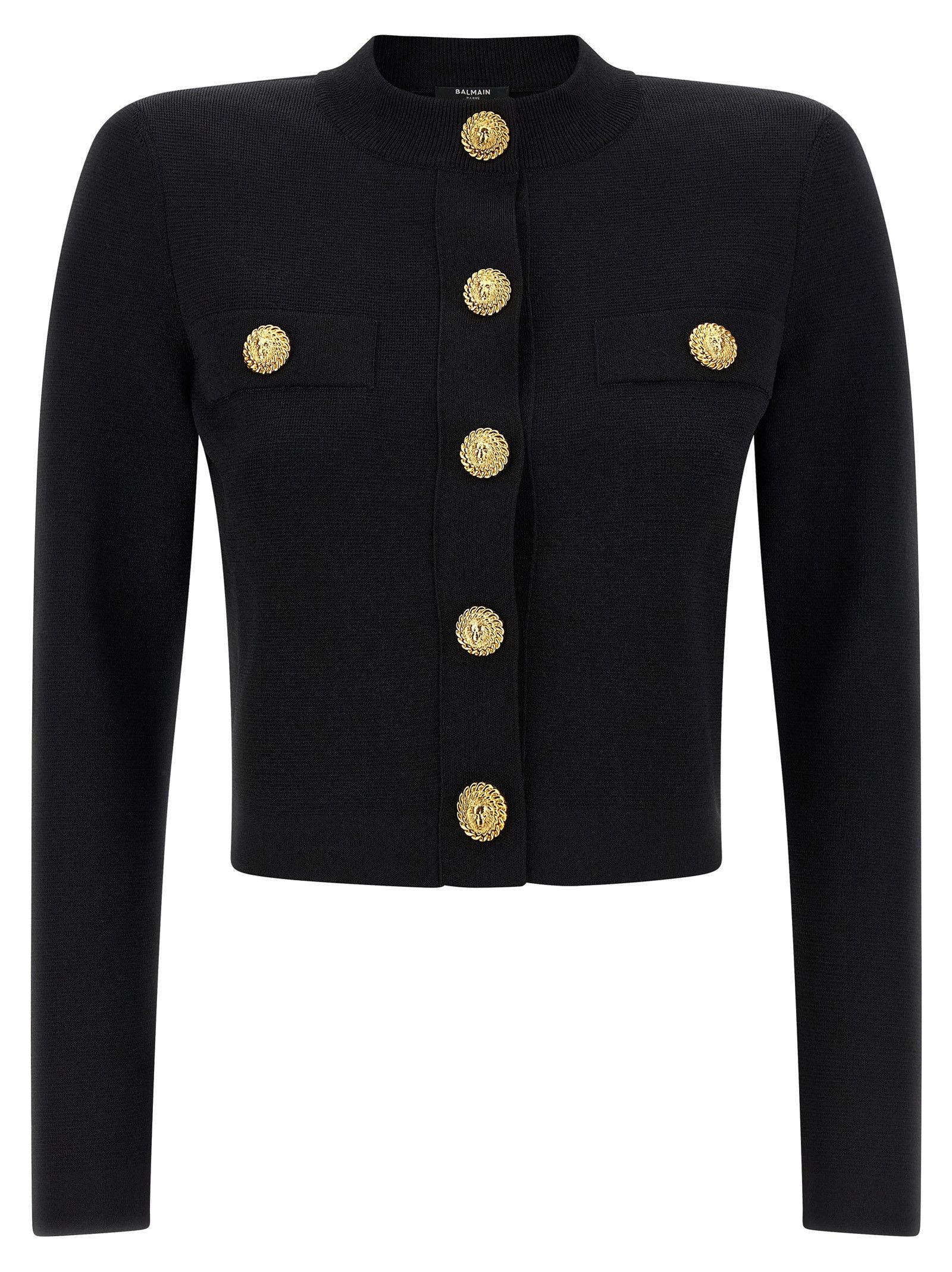 Balmain Cropped Cardigan Size L / US 10 / IT 46 - 1 Thumbnail