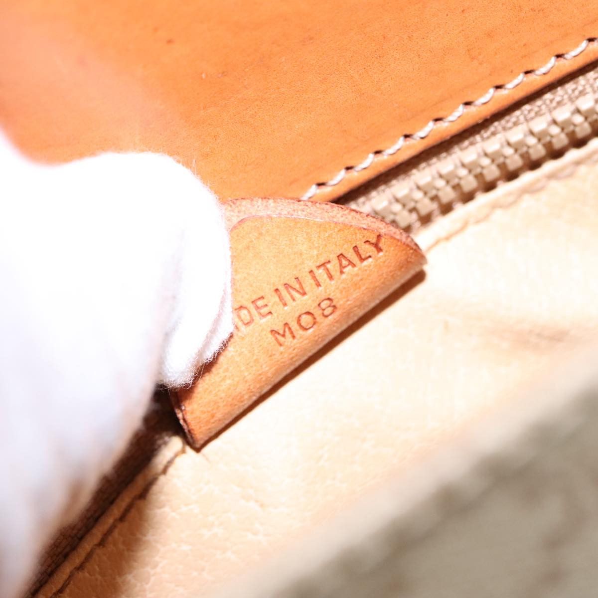 Celine CELINE Macadam Canvas Shoulder Bag Beige Gold Size ONE SIZE - 12 Thumbnail