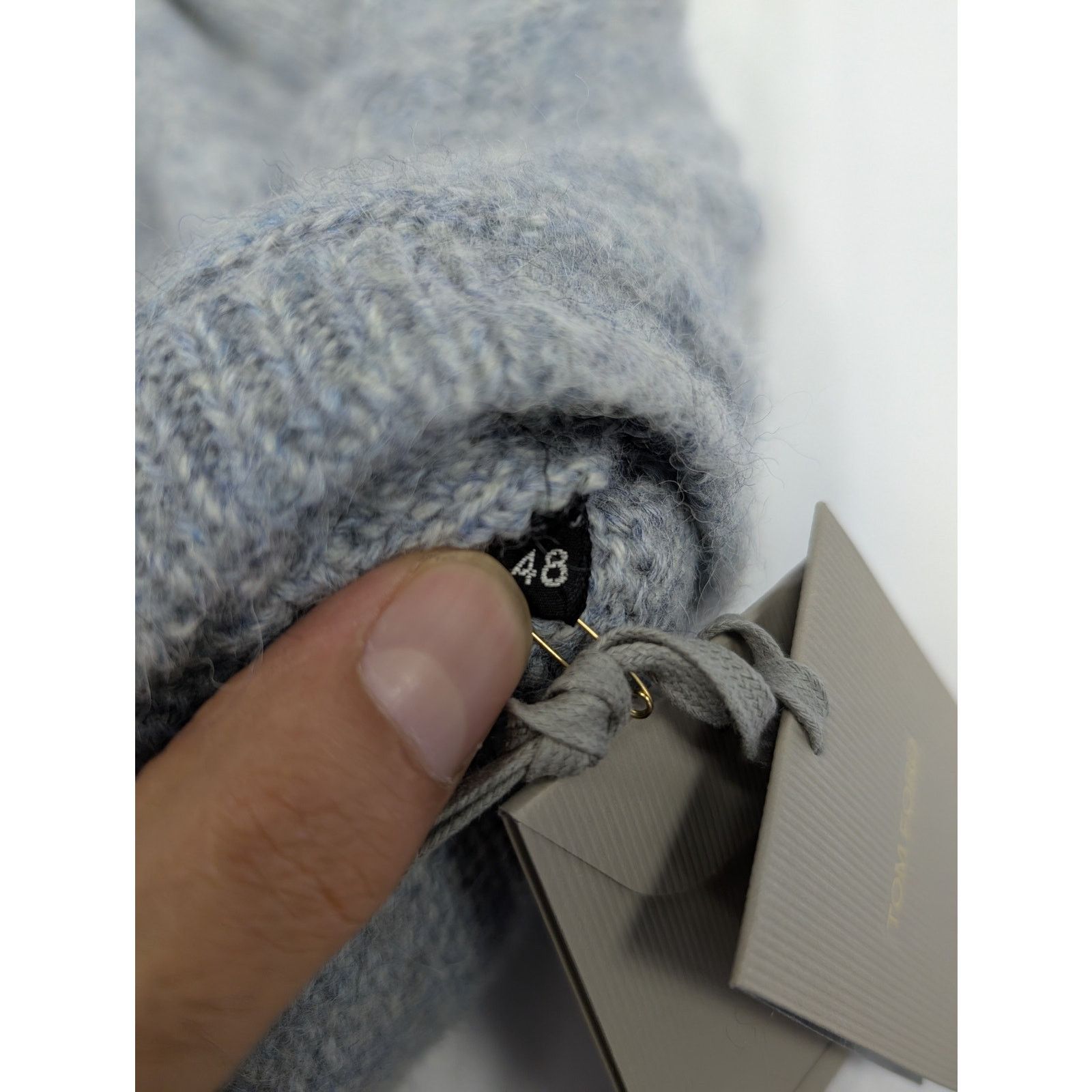 Tom Ford o1rshd1 V-Neck Sweatshirt Sweater in Grey Size US M / EU 48-50 / 2 - 12 Thumbnail