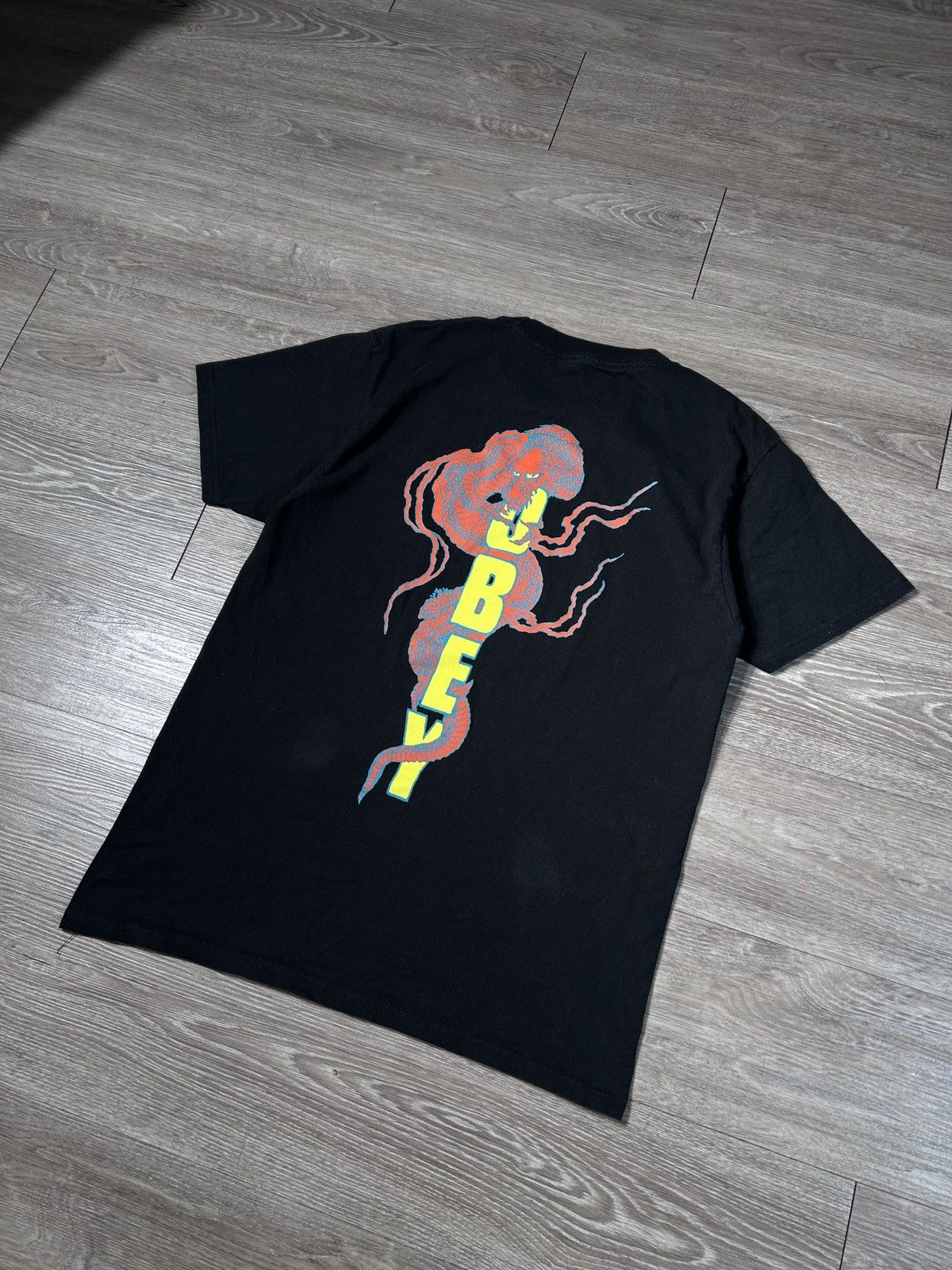 Obey × Vintage Obey Tee T-Shirt Black M Size US M / EU 48-50 / 2 - 2 Thumbnail