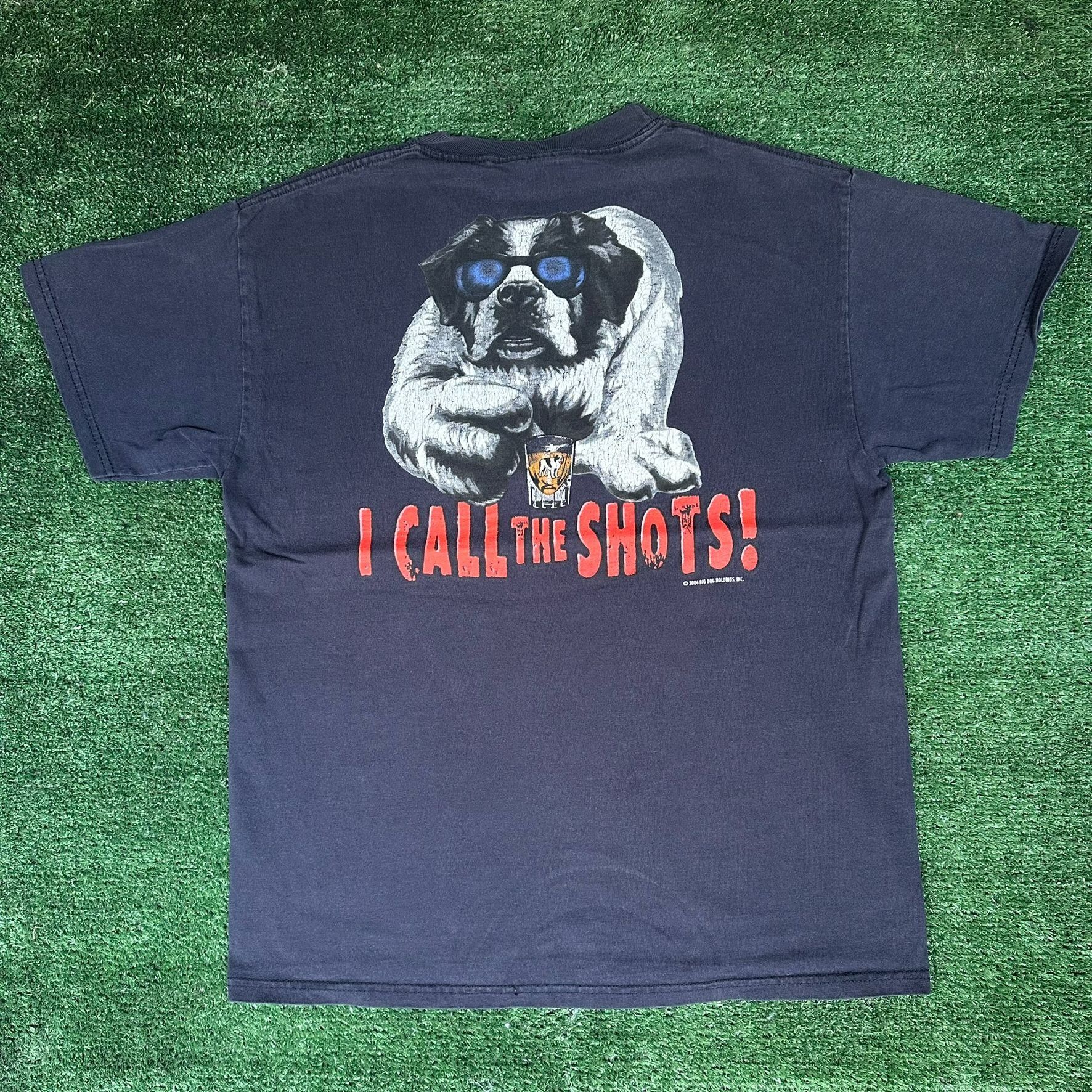 Vintage Vintage Y2K Big Dogs I Call the Shots T-Shirt Navy M Dadcore Size US M / EU 48-50 / 2 - 1 Thumbnail
