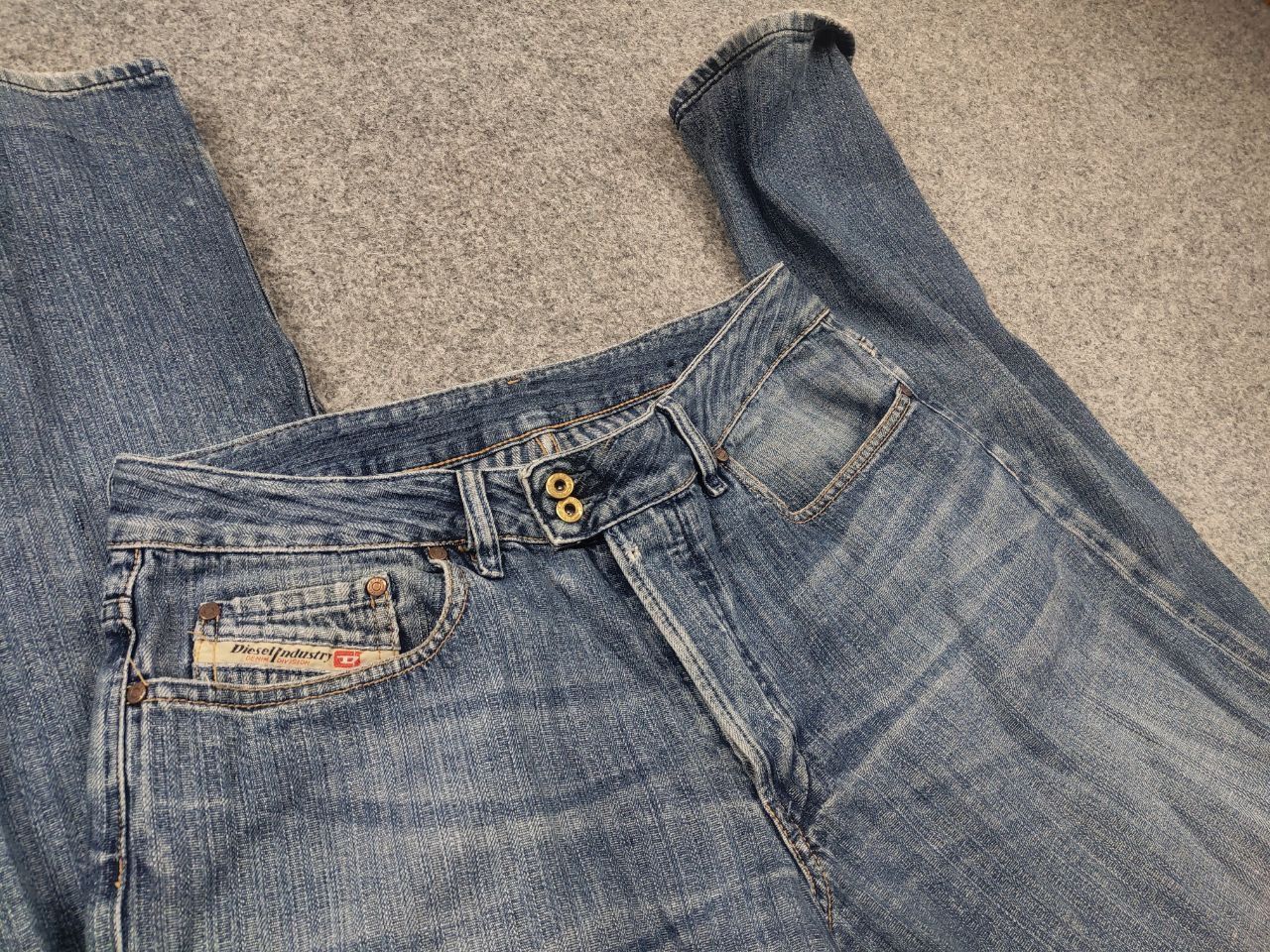 Diesel Vintage 90's Diesel Rabox distressed Denim Crazy Jeans LGB Size US 34 / EU 50 - 12 Thumbnail