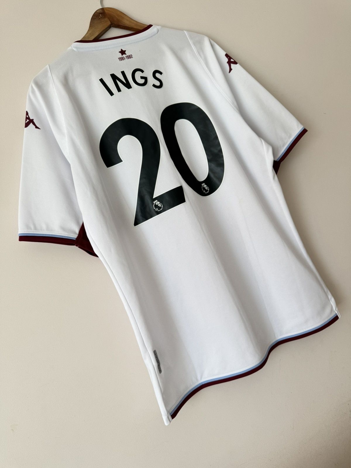 Kappa Ings #20 Aston Villa 2021-2022 Away Soccer Jersey Football Size US XXL / EU 58 / 5 - 6 Thumbnail
