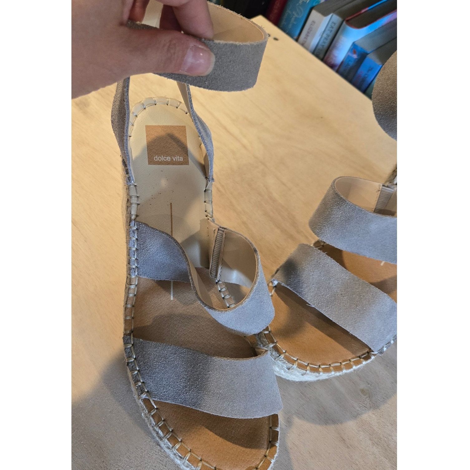 Dolce Vita Dolce Vita Shae sz 10 M wedge espadrille tan/gray Size US 10 / IT 40 - 2 Thumbnail