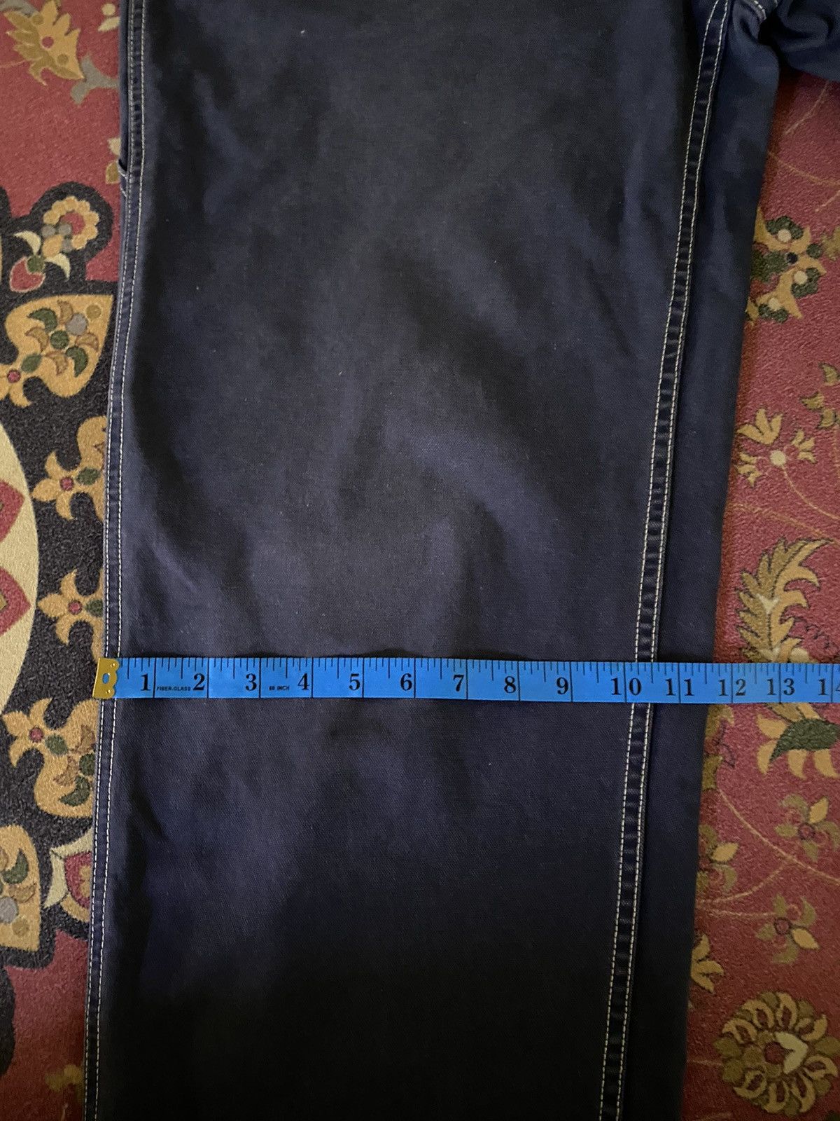 Old Navy × Vintage Vintage Old Navy Carpenter Baggy Blue Denim Size US 31 - 17 Thumbnail