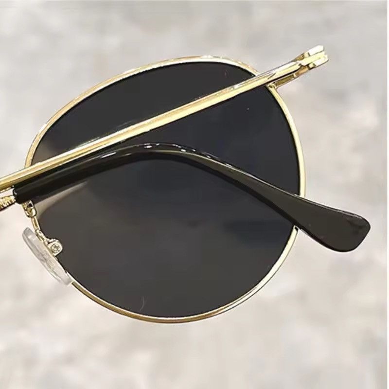 Jewelry Small Round Frame Sun Glasses Retro Shades Size ONE SIZE - 4 Thumbnail