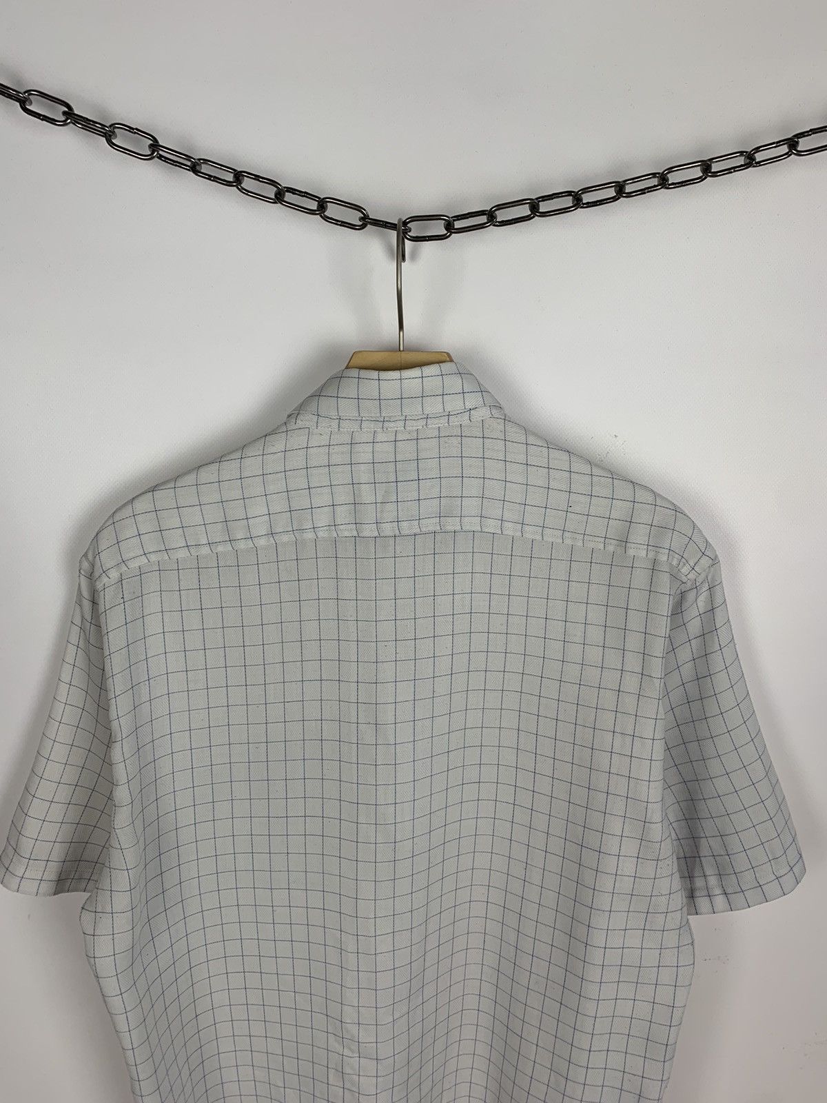 Yves Saint Laurent Vintage Yves Saint Laurent Plaid Shirt Short Sleeve 90’s Size US M / EU 48-50 / 2 - 14 Thumbnail