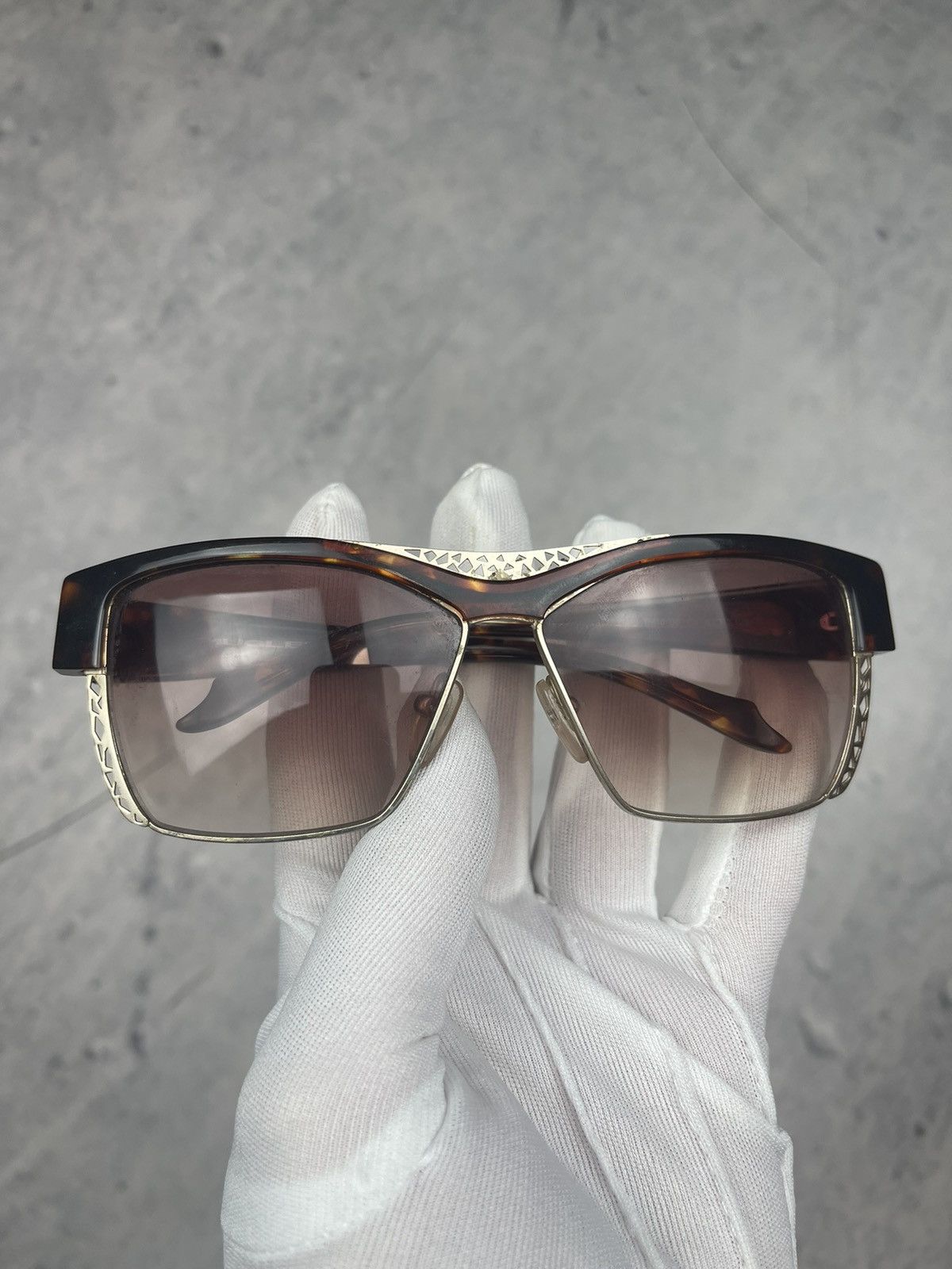 Thierry Mugler × Vintage Vintage brown sunglasses TM 10199 ladies Mugler 00s Size ONE SIZE - 1 Thumbnail