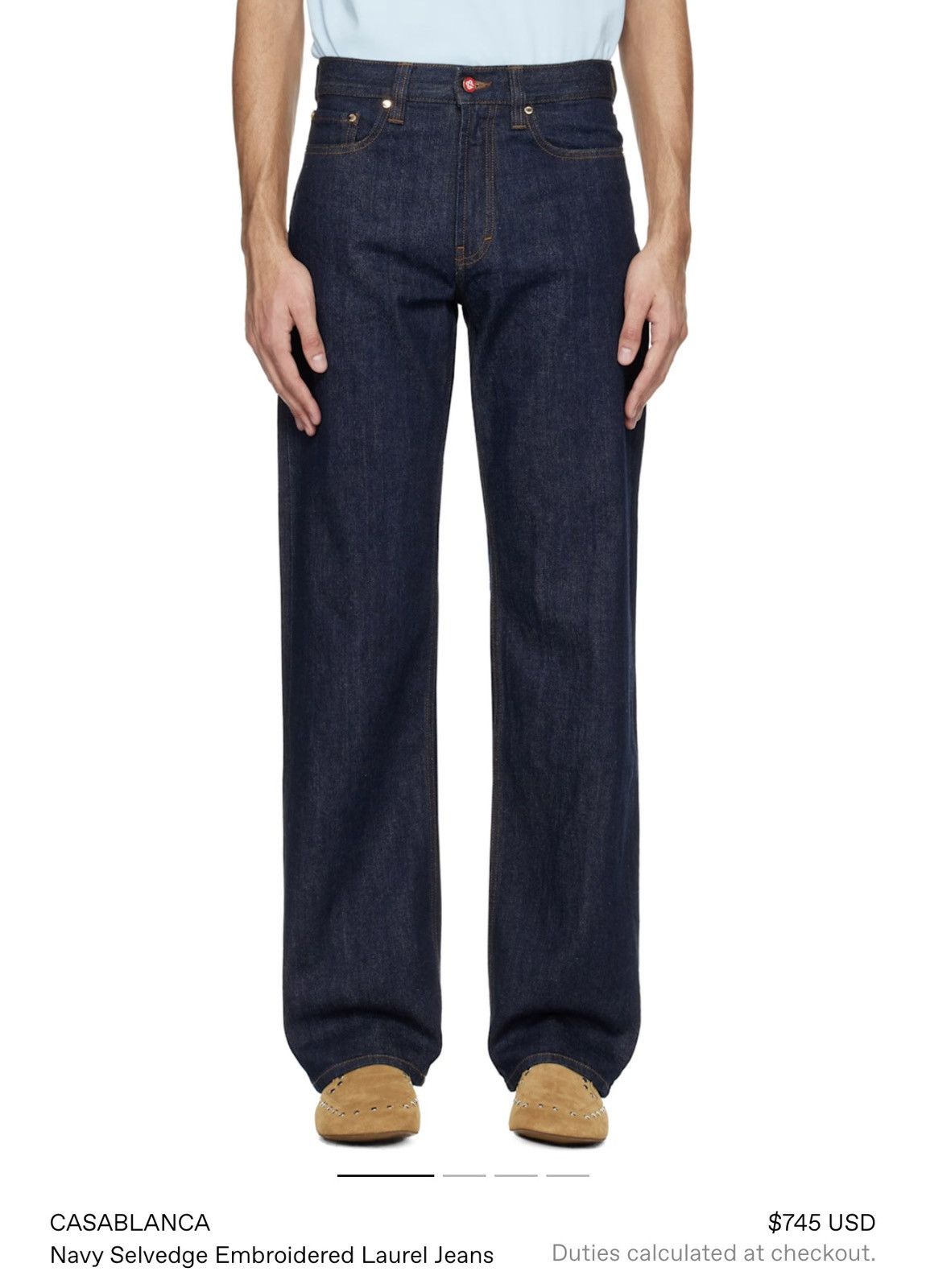 Casablanca Selvedge Jeans NEW SEASON sz 36