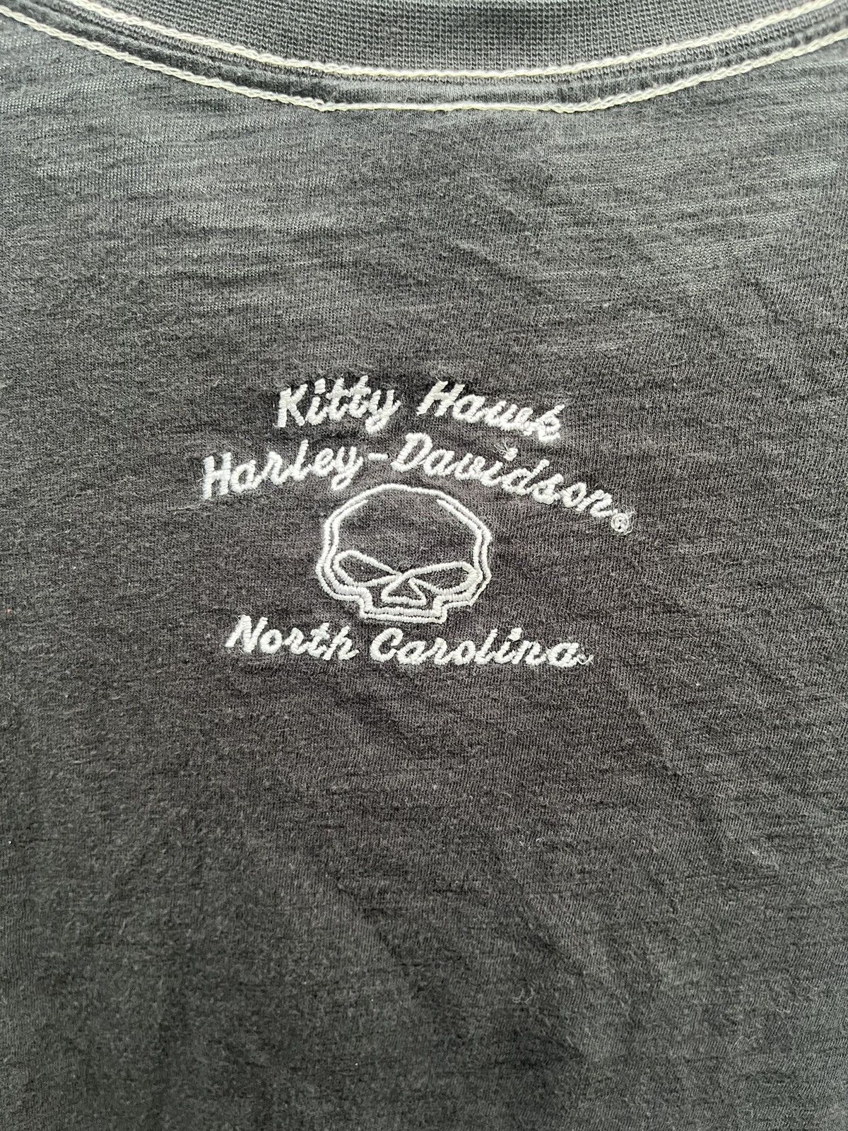 Harley Davidson Kitty Hawk Harley Davidson North Carolina Y2K Style Tees Size US S / EU 44-46 / 1 - 8 Thumbnail