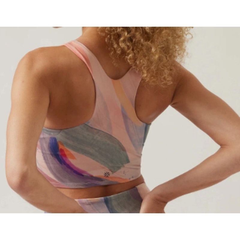 Athleta Athleta Conscious Crop Printed Vibrant Pink Orchid XL Size XL / US 12-14 / IT 48-50 - 5 Thumbnail