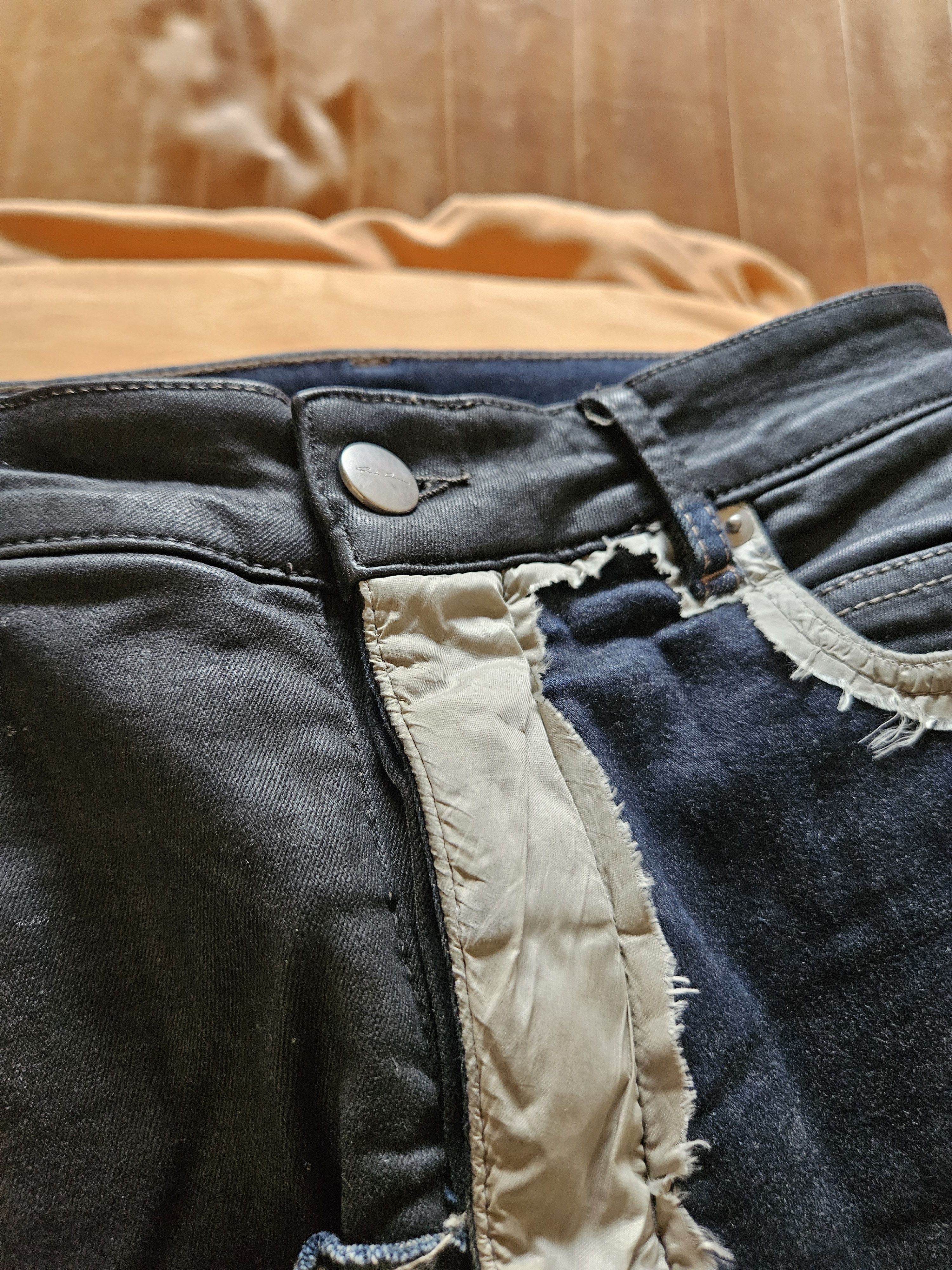 Rick Owens Rick Owens Babel Tyrone Jeans Combo Shorts | Grailed