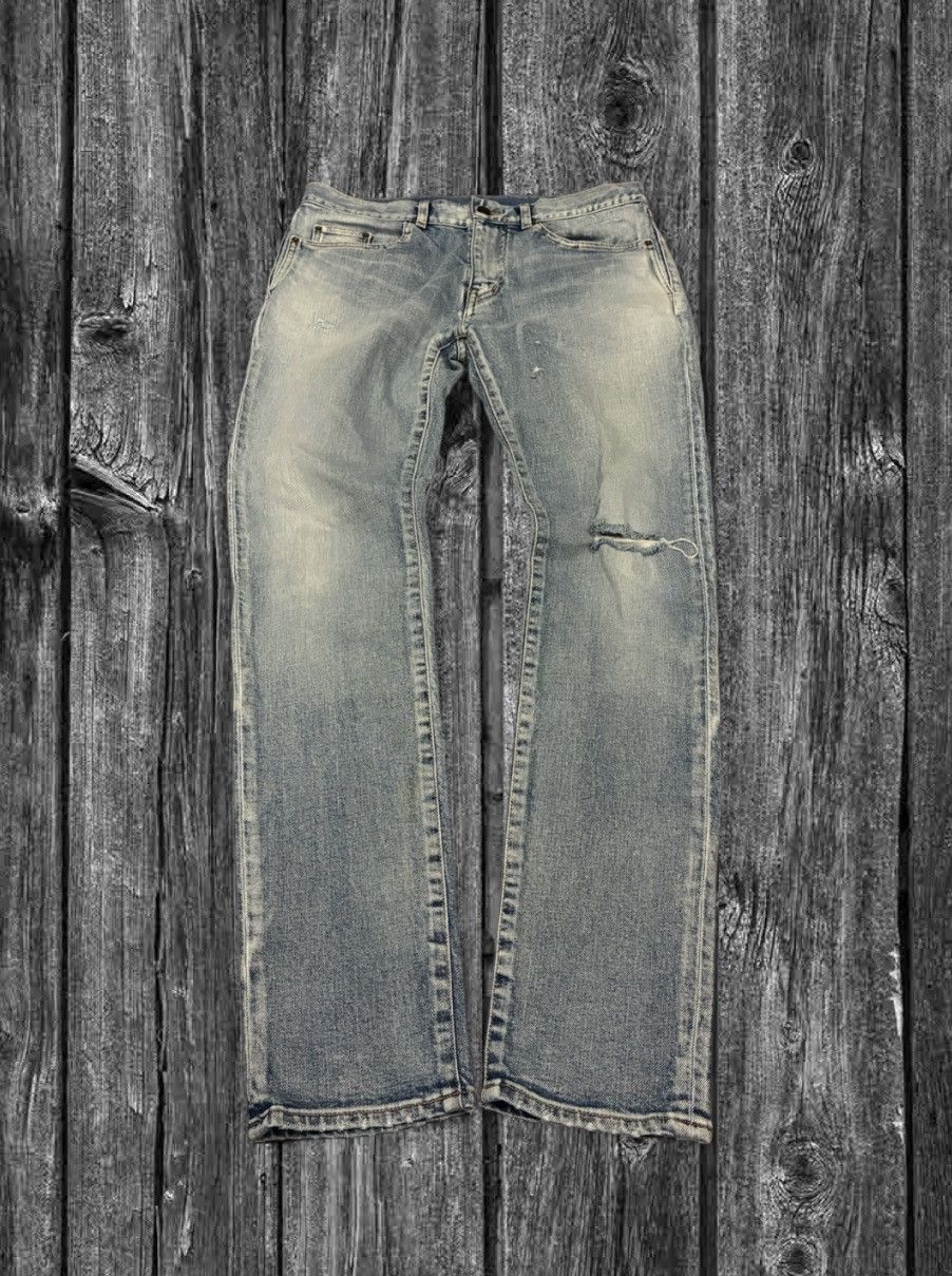 Saint Laurent D02 Distressed Denim