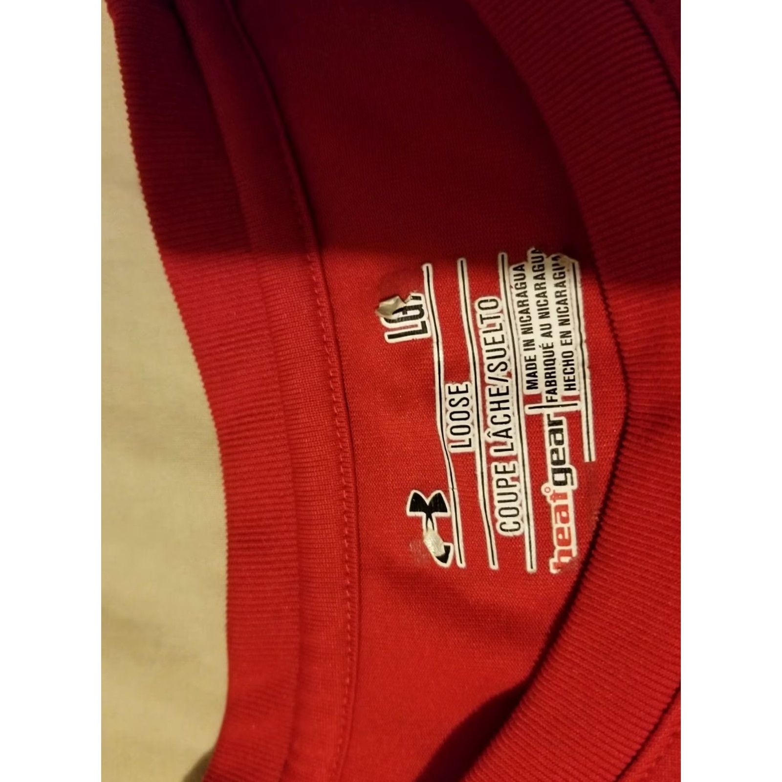 Under Armour Under Armour Shirt Mens L Red Athletic Gym Workout T-Shirt Regular Size Guide Included Size US L / EU 52-54 / 3 - 4 Thumbnail