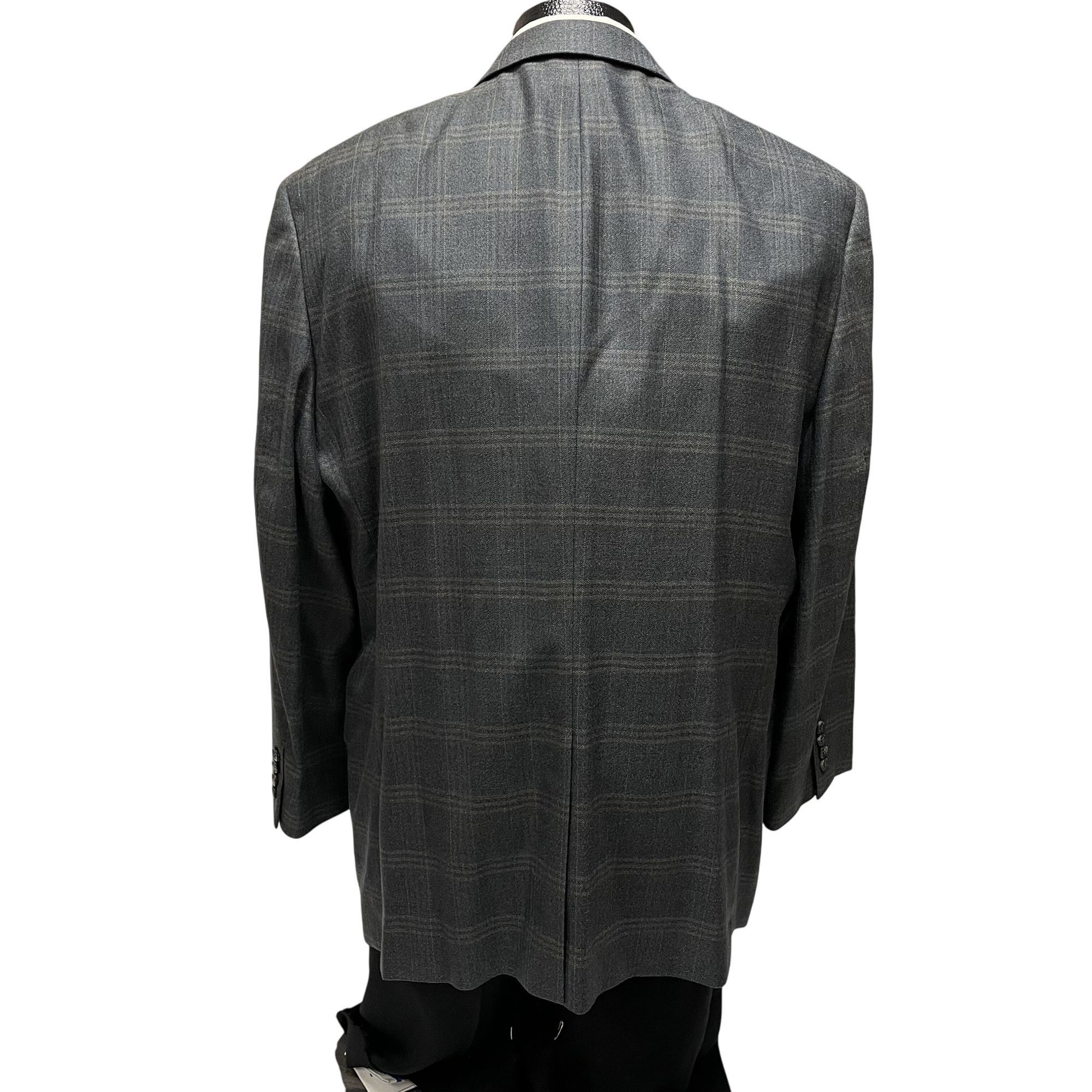 Jos. A. Bank Jos A Bank Sport Coat Gold OVERCHECK Wool Jacket Size 48R - 3 Thumbnail