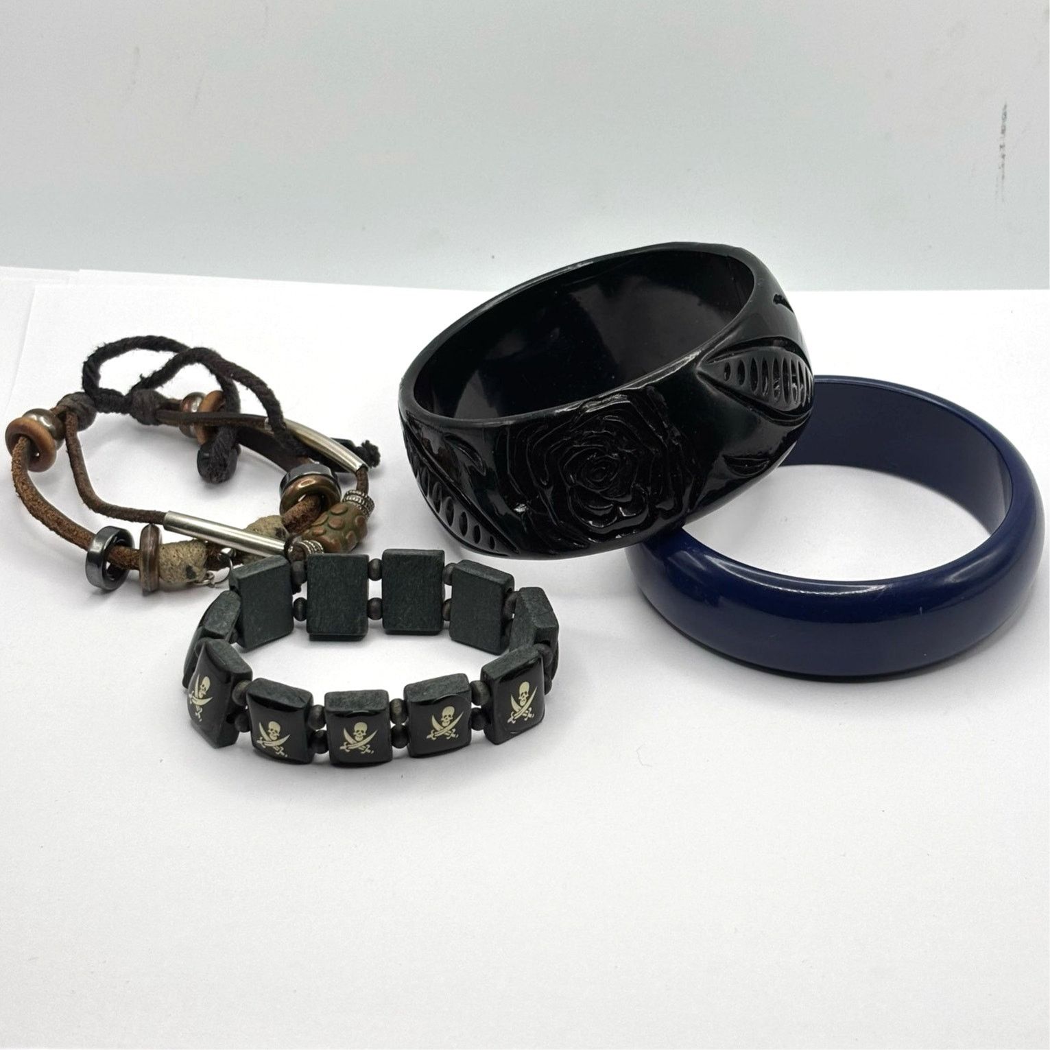 Other Black & Blue Floral Bracelet Bundle Size ONE SIZE - 3 Thumbnail