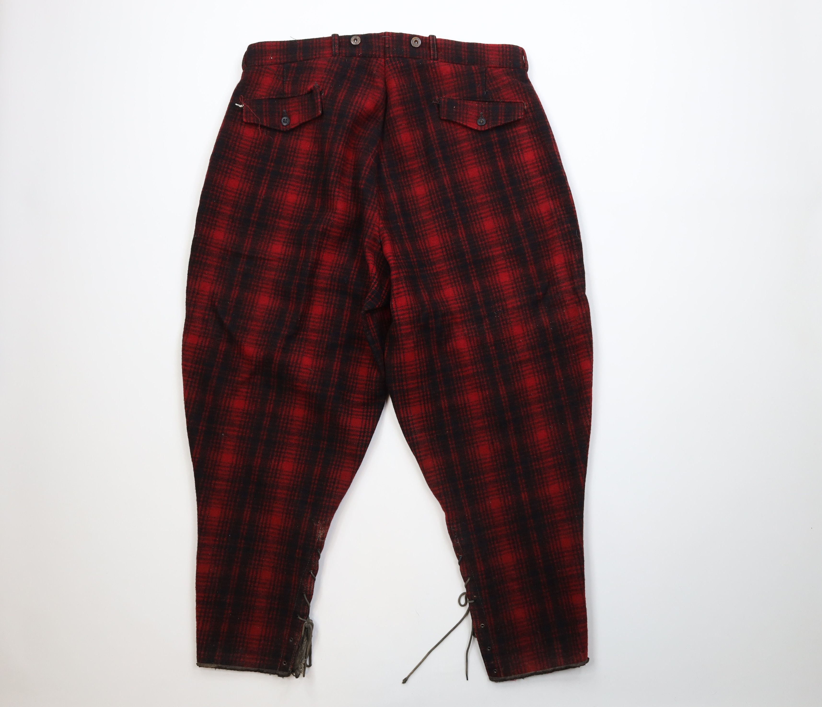 Woolrich Woolen Mills Vintage 70s Woolrich Heavy Wool Knickers Pants Plaid USA Size US 38 / EU 54 - 11 Thumbnail