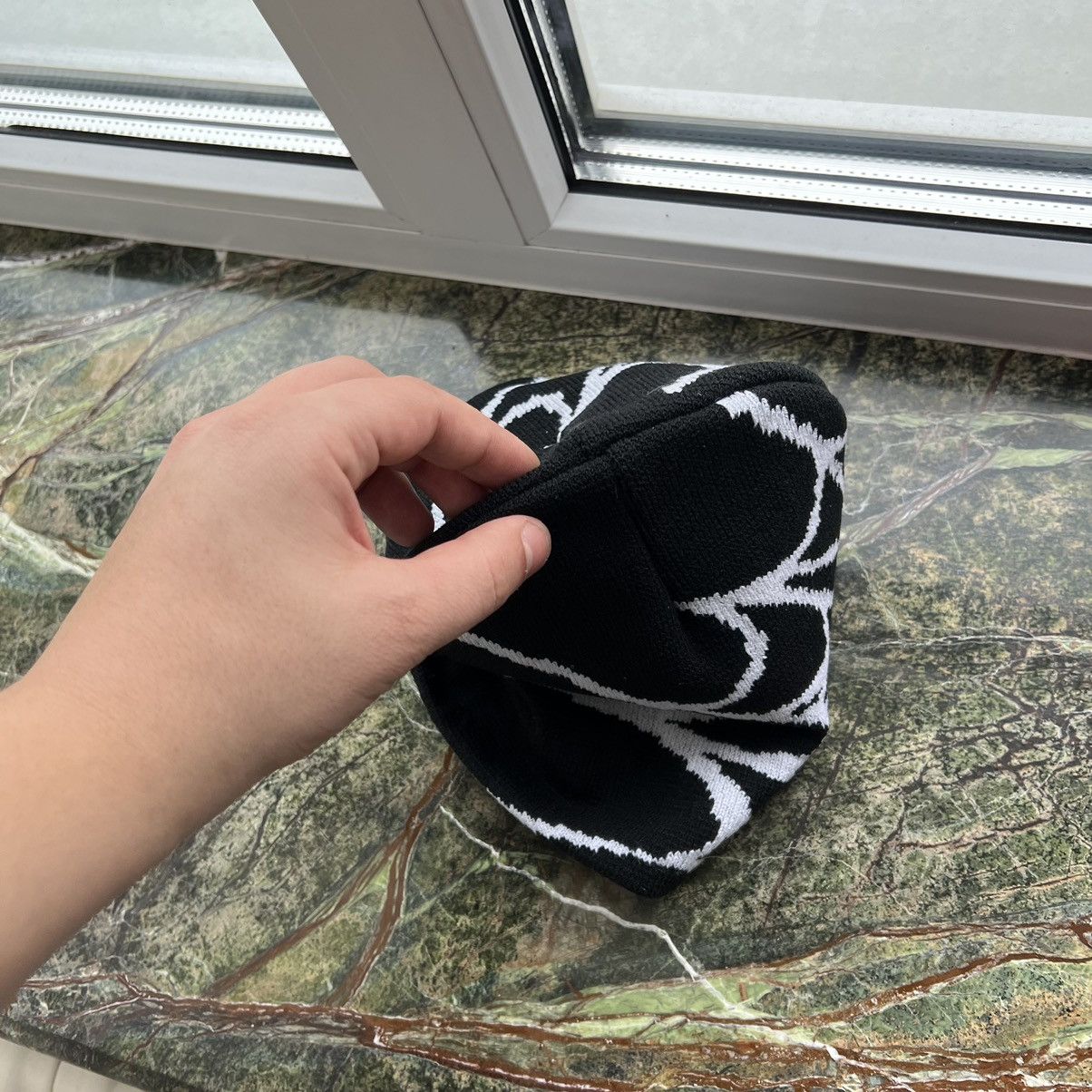 Japanese Brand × Vintage 🕷️🕸️Spider Web Beanie Hat y2k Size ONE SIZE - 5 Thumbnail