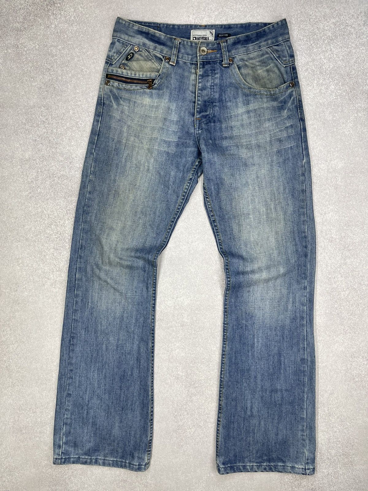 Diesel Vintage Diesel Dexter Denim Jeans Blue Y2K Size US 34 / EU 50 - 6 Thumbnail