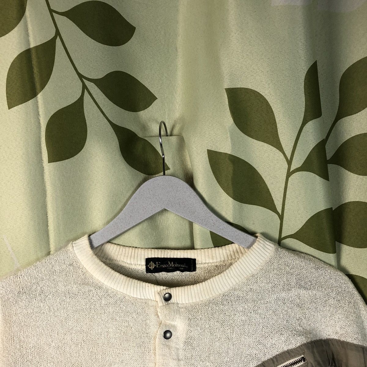 Vintage Enzo Molteni White vintage Sweatshirt #7422 Size US M / EU 48-50 / 2 - 4 Thumbnail