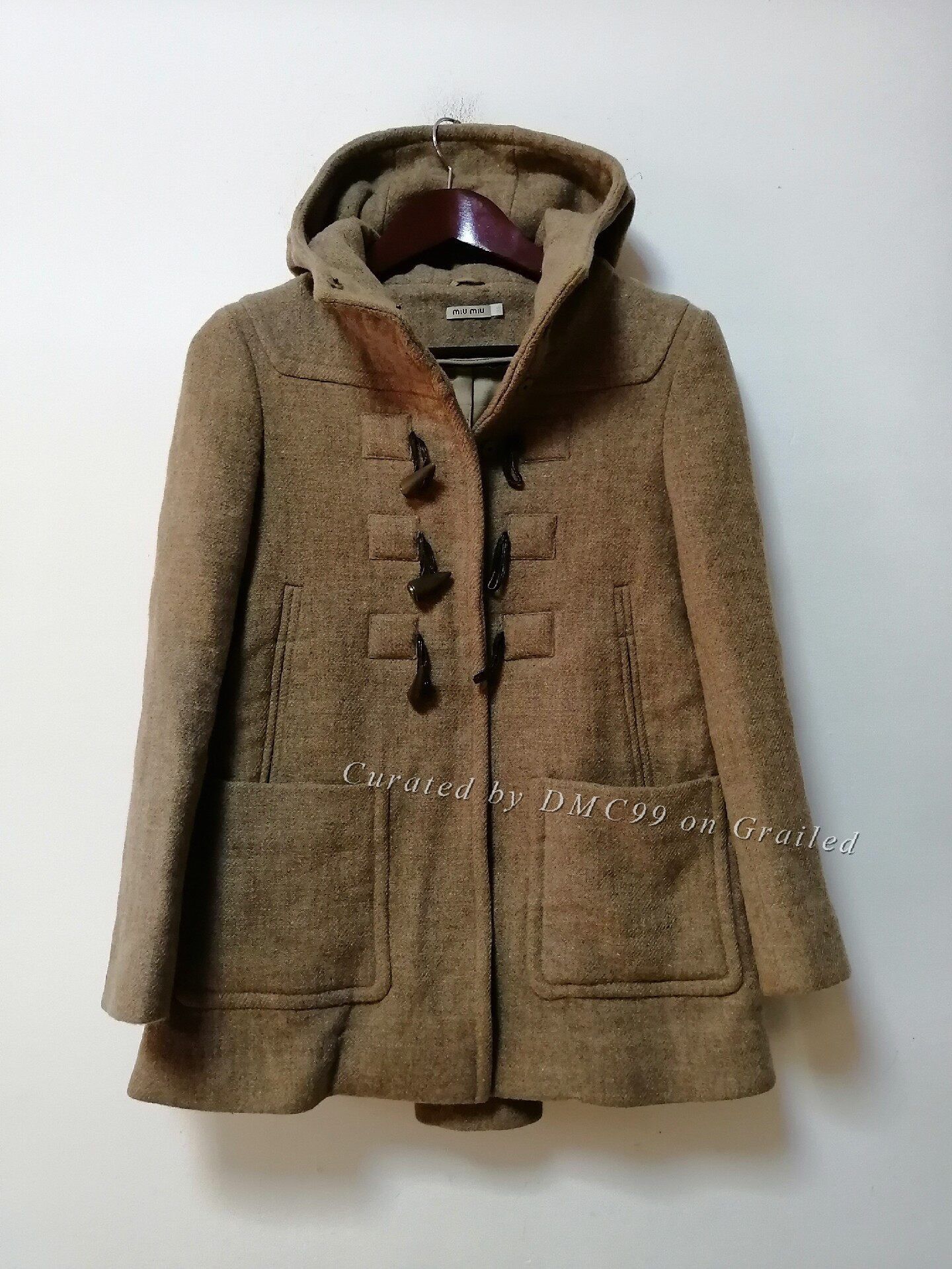 Miu Miu Miu Miu Oatmeal Knit Zip-up Jacket | Grailed
