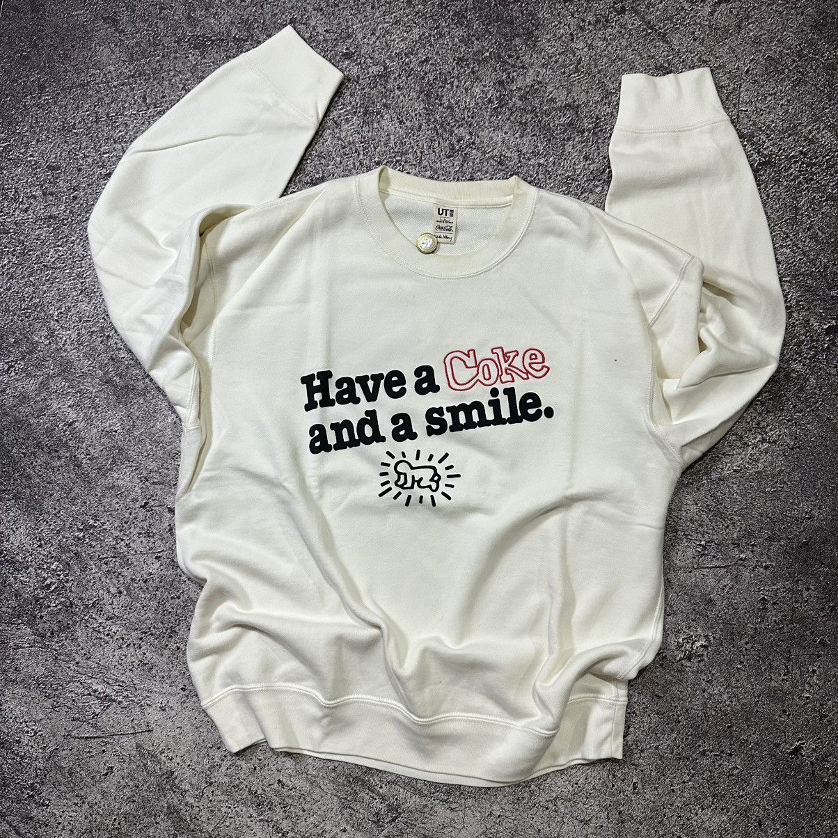Coca Cola UT x Coca Cola x Keith Haring White Sweatshirt Size US L / EU 52-54 / 3 - 1 Thumbnail