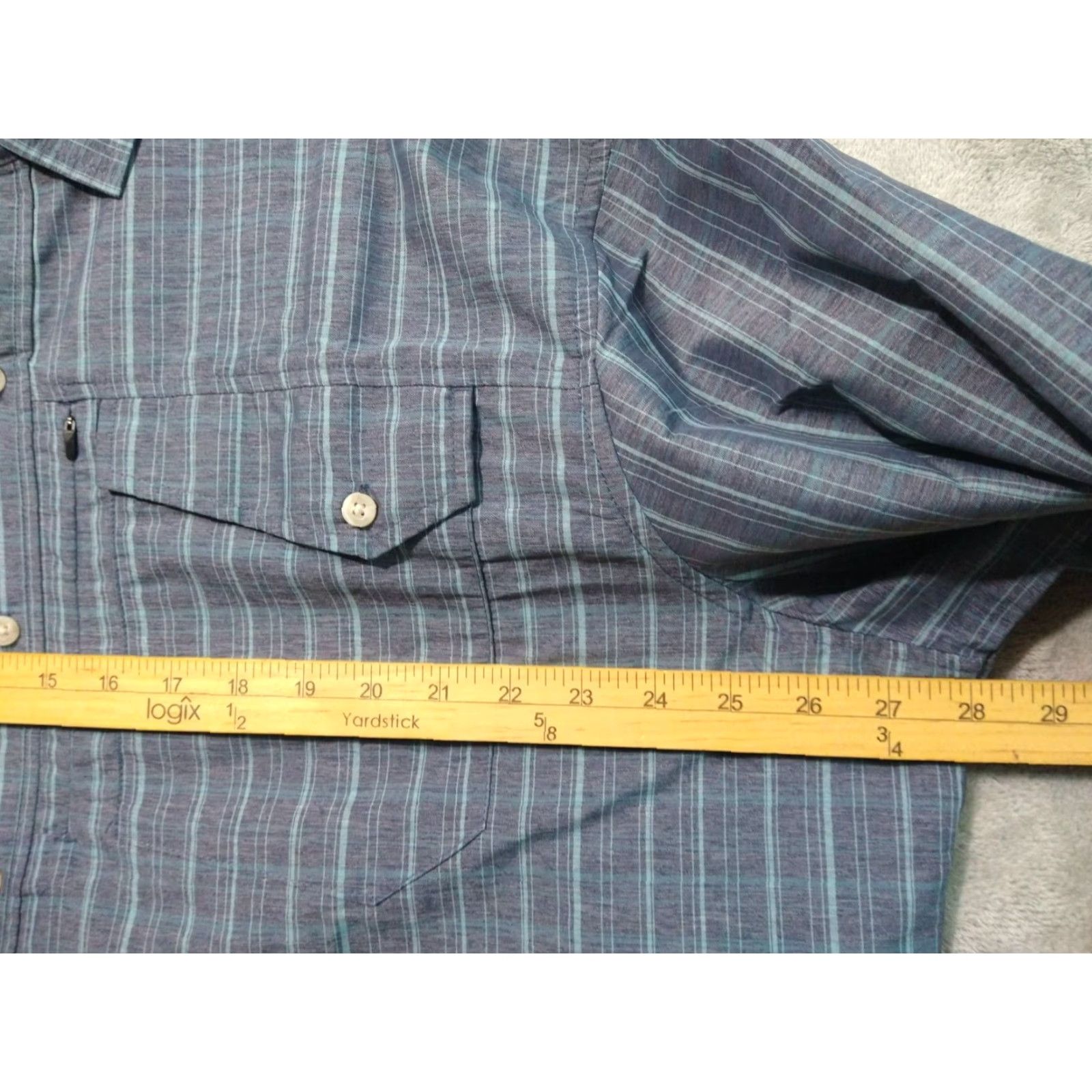 Vintage LL Bean Shirt Mens 2XL Blue Plaid Long Sleeve Button Up Fishing Outdoor Size US XXL / EU 58 / 5 - 5 Thumbnail
