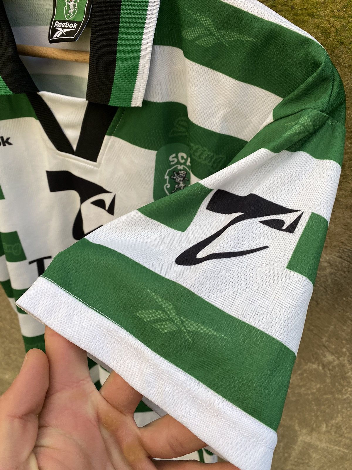 Vintage 1999/00s Reebok Sportling Soccer Jersey