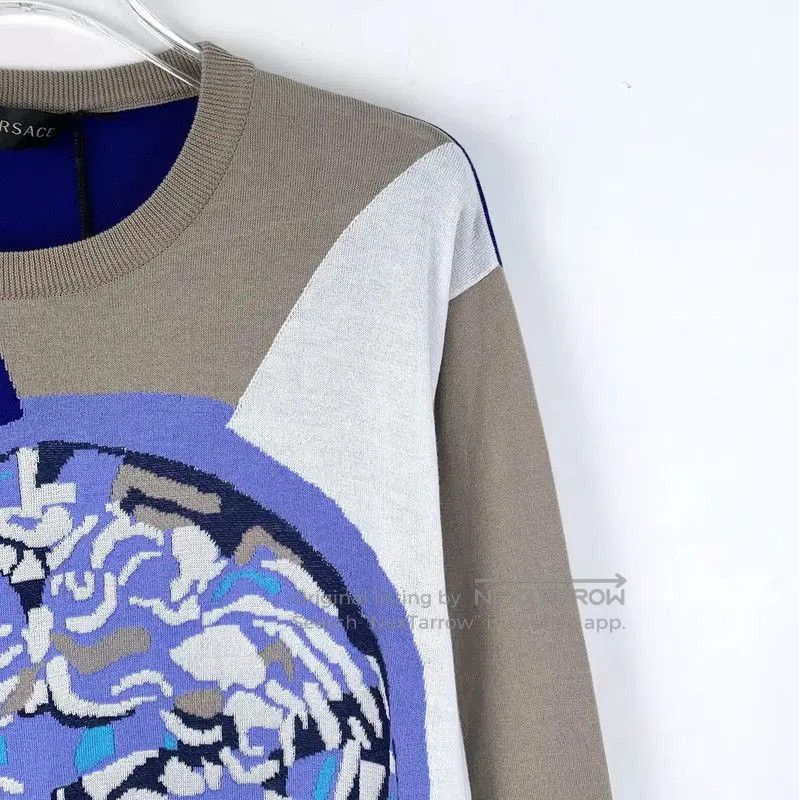 Versace Versace Multicolor Cotton Sweater for Women . Size M / US 6-8 / IT 42-44 - 3 Thumbnail