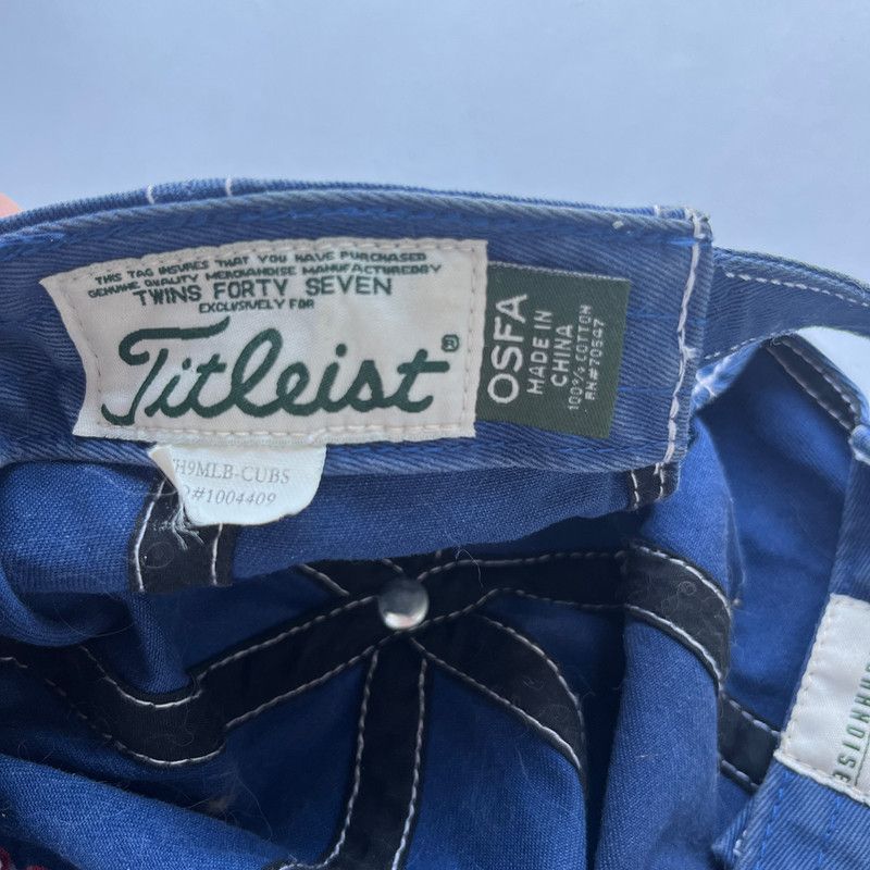 Titleist Titleist Blue Distressed Baseball Cap with Cubs 'C' One Size Size ONE SIZE - 3 Thumbnail