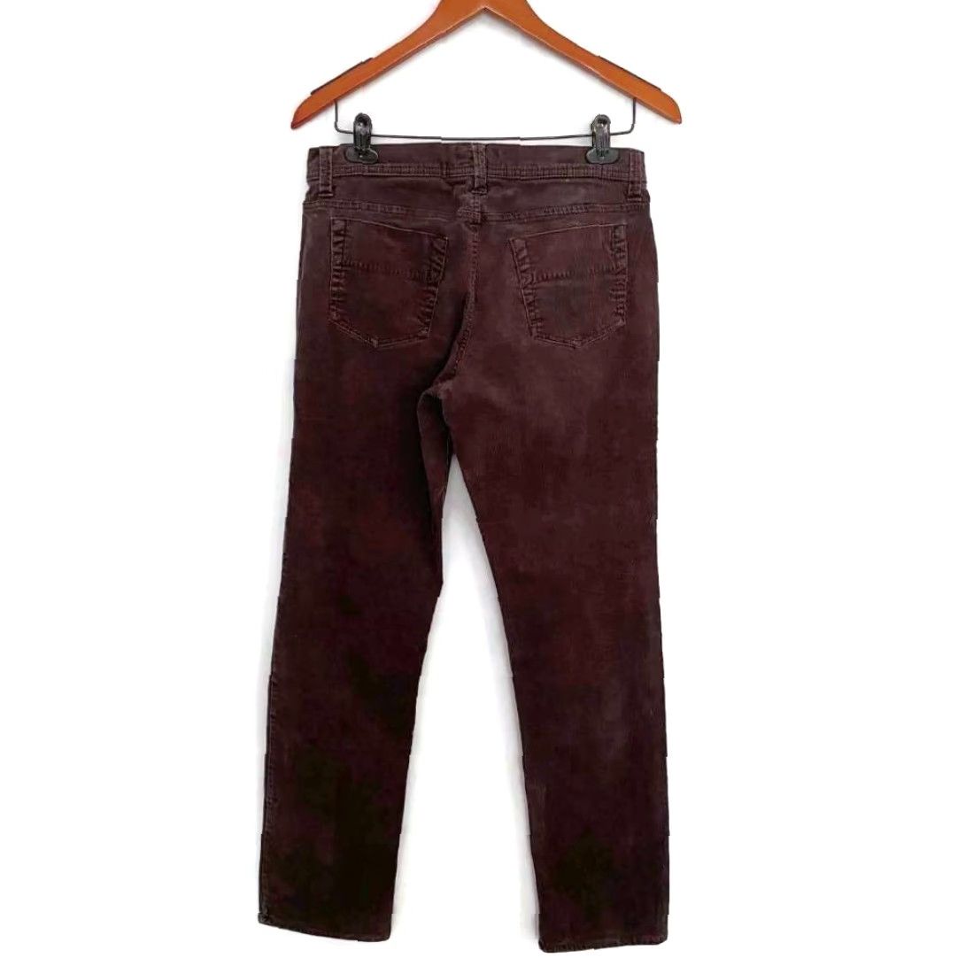 Parker Bitten Womens Straight Leg Brown Corduroy Stretch Jeans Size 8 Extra Large XL Size 30" / US 8 / IT 44 - 2 Thumbnail