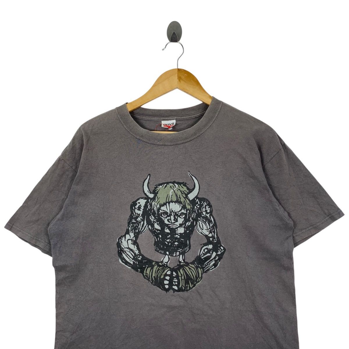 Vintage Vintage DEMON MINOTAUR Anime Art By Anvil Short Sleeve Shirt Size US M / EU 48-50 / 2 - 2 Thumbnail