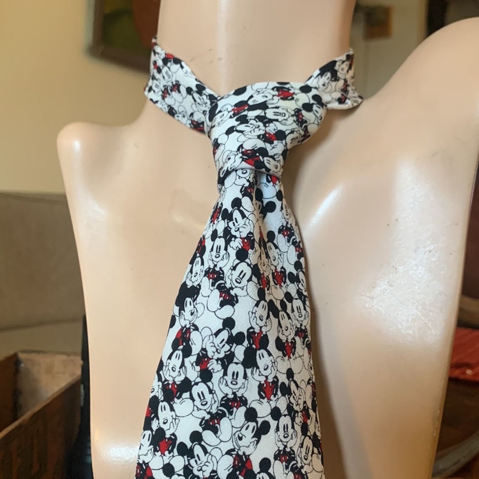 Disney Disney Mickey Mouse silk necktie by Balancine Inc. Size ONE SIZE - 4 Thumbnail