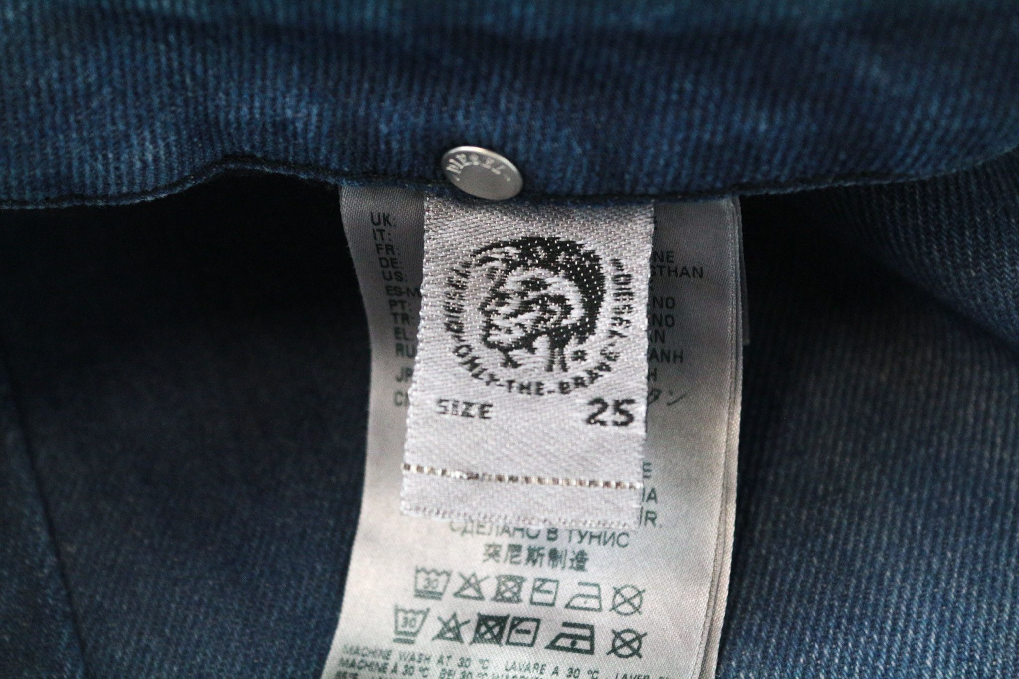 Diesel D-RIFTY 0870I W25/L32 Blue Cotton Stretch Jeans 69376 Size 25" / US 0 / IT 36 - 7 Thumbnail