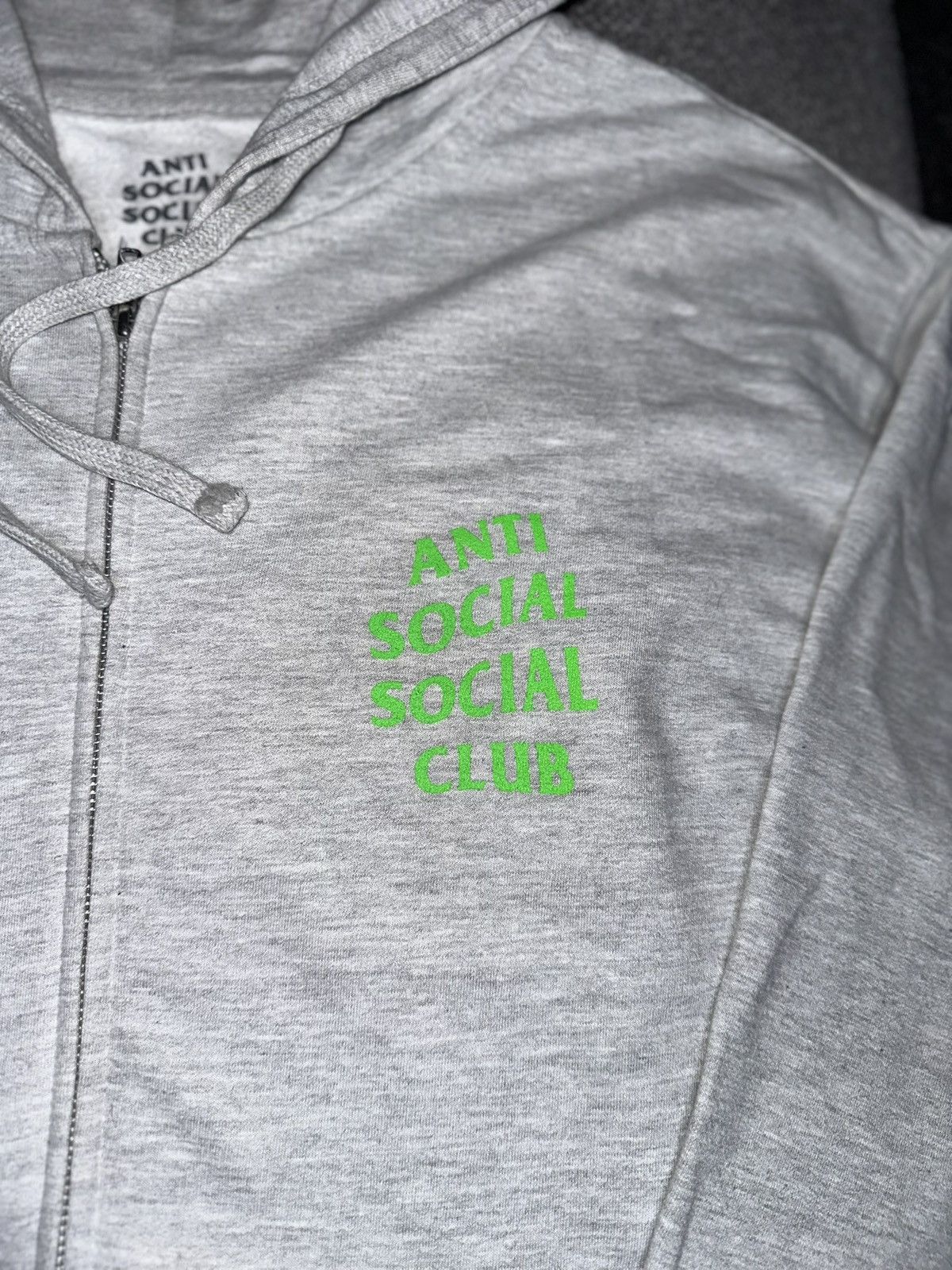 Anti Social Social Club Anti Social Social Club Grey Electric Zip Hoodie Size XL Size US XL / EU 56 / 4 - 4 Thumbnail