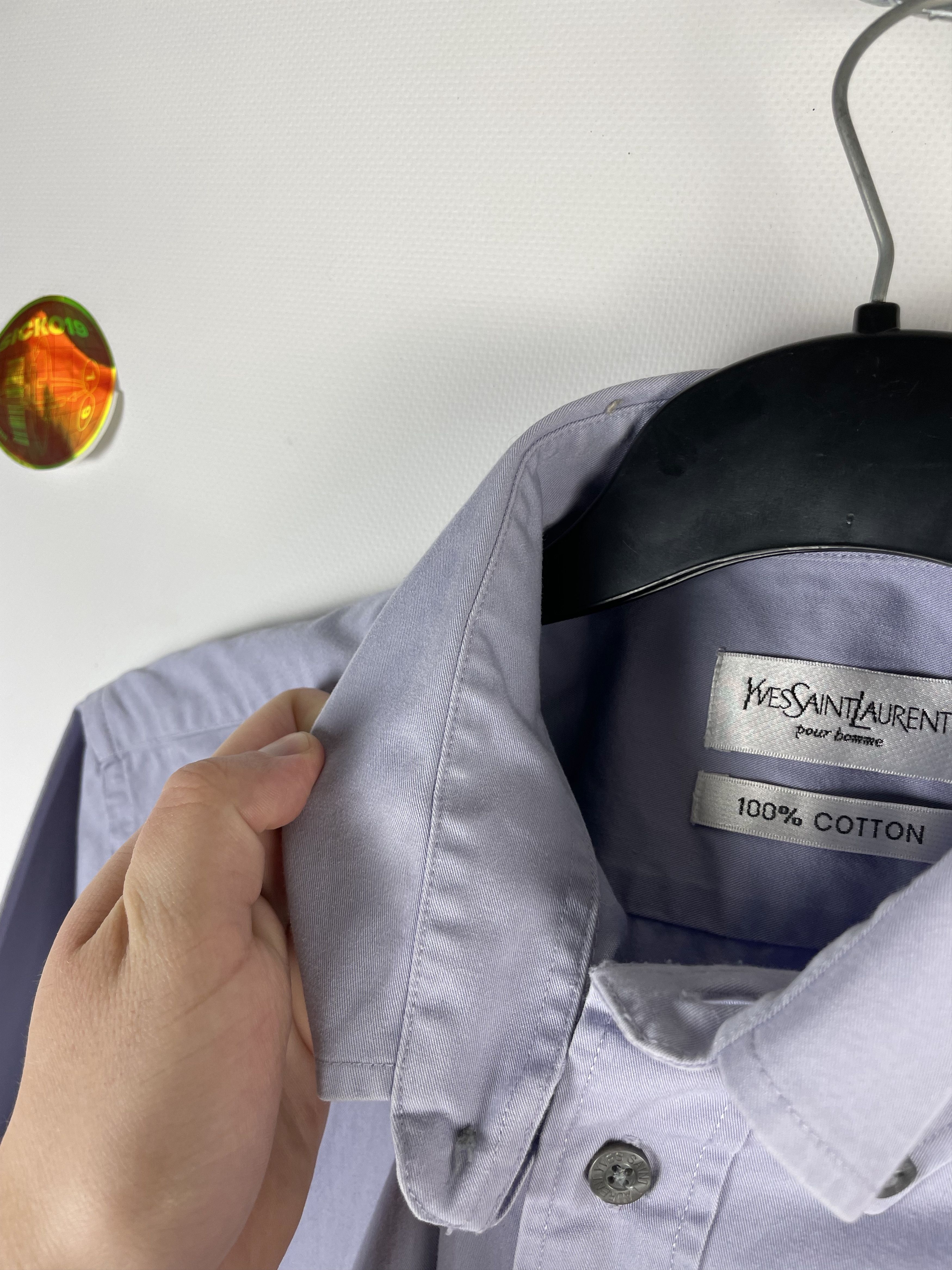 Vintage Vintage Yves Saint Laurent YSL Shirt Button Up Rare Size US M / EU 48-50 / 2 - 7 Thumbnail