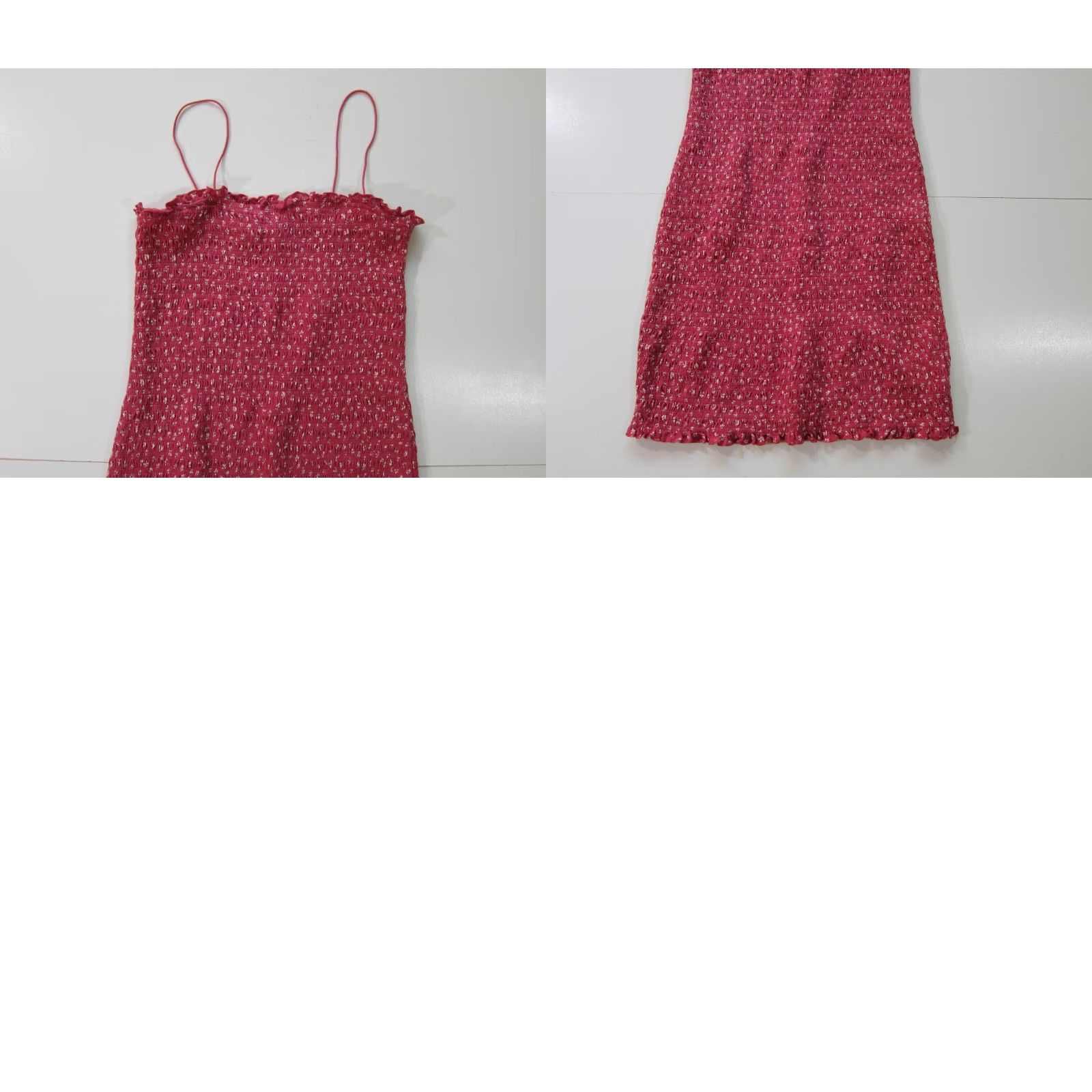American Eagle Outfitters VINTAGE American Eagle Pink White Floral Stretch Fitted Bodycon Tank Dress Women Small Size S / US 4 / IT 40 - 8 Thumbnail