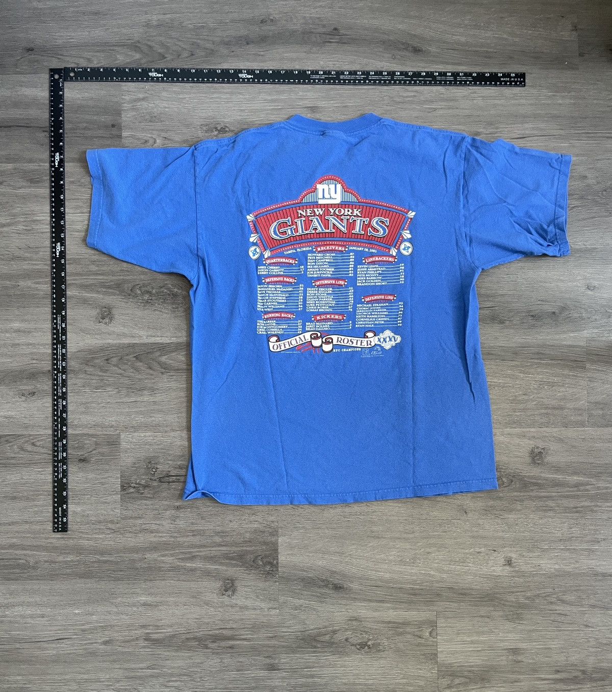 Lee Lee 2000 New York Giants “NFC Champions” T-Shirt (Sz.XL) Size US XL / EU 56 / 4 - 4 Thumbnail
