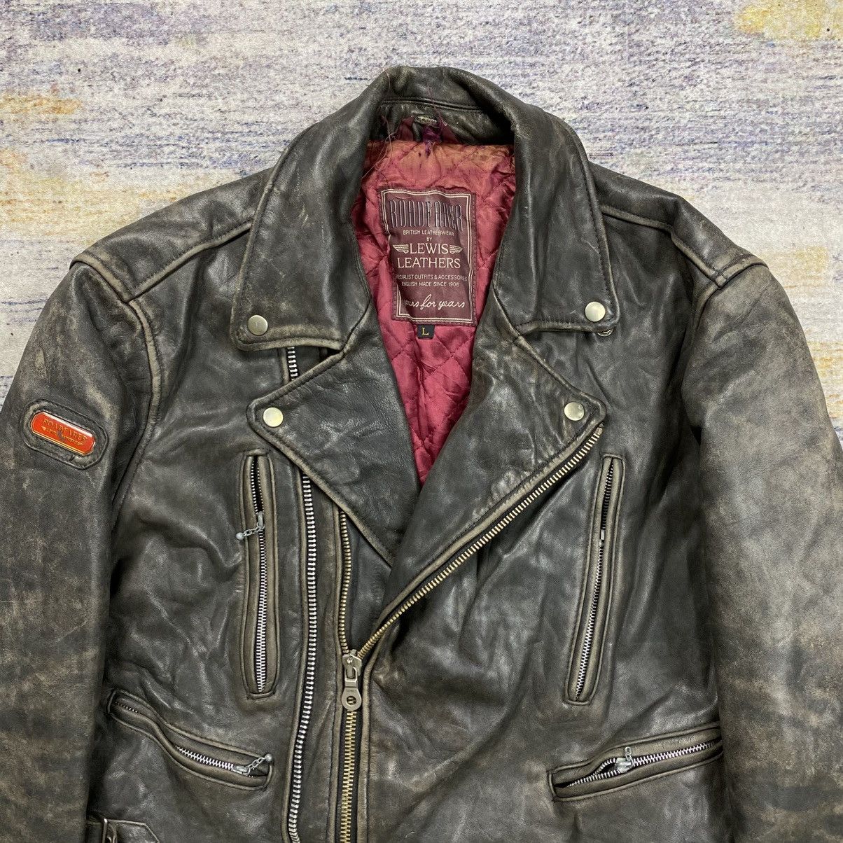 Lewis Leathers Vintage lewis leather double riders leather jacket Size US L / EU 52-54 / 3 - 4 Thumbnail
