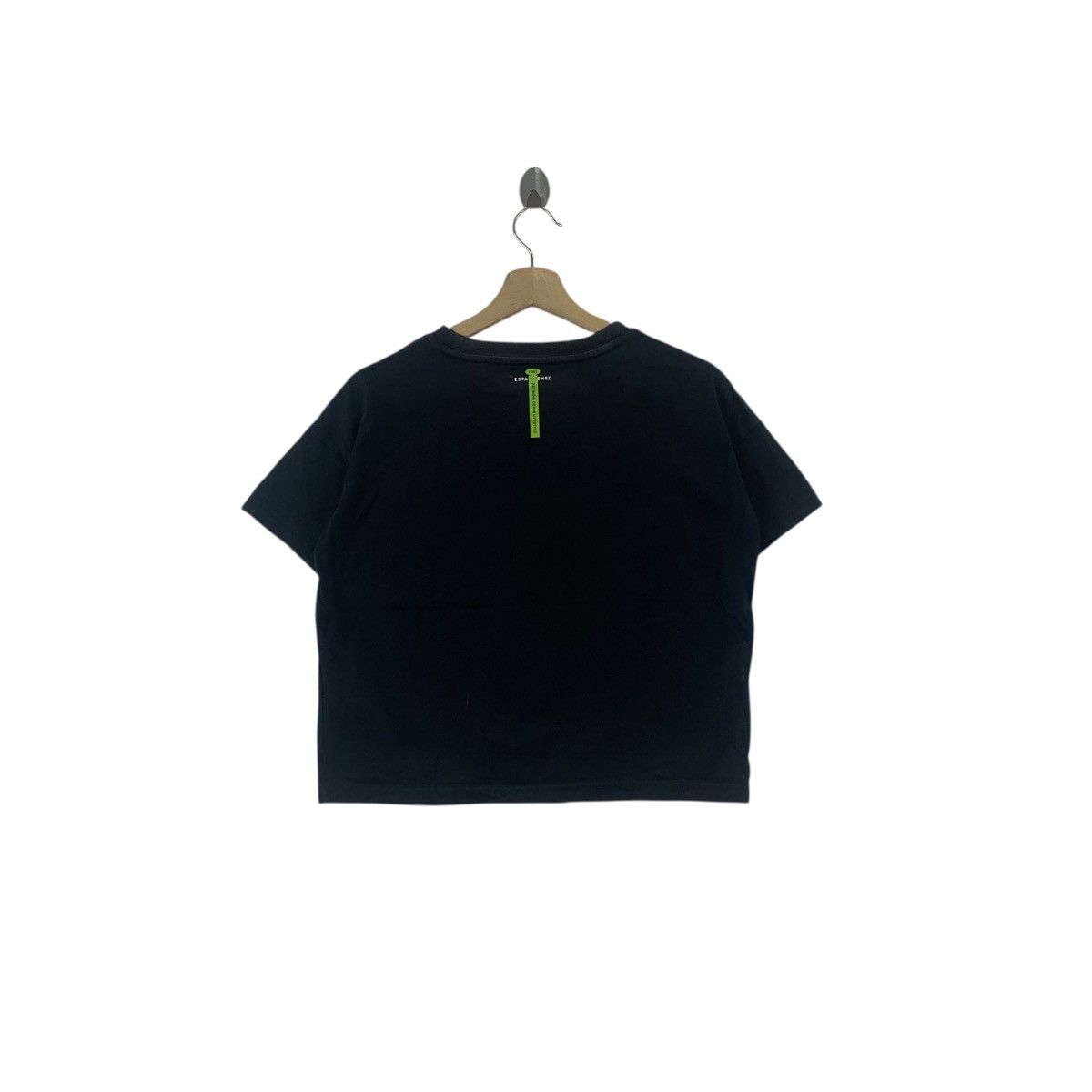 Guess GUESS USA DENIM Lifestyle Logo Cropped Top Tee Shirt Black Size XS / US 0-2 / IT 36-38 - 7 Thumbnail