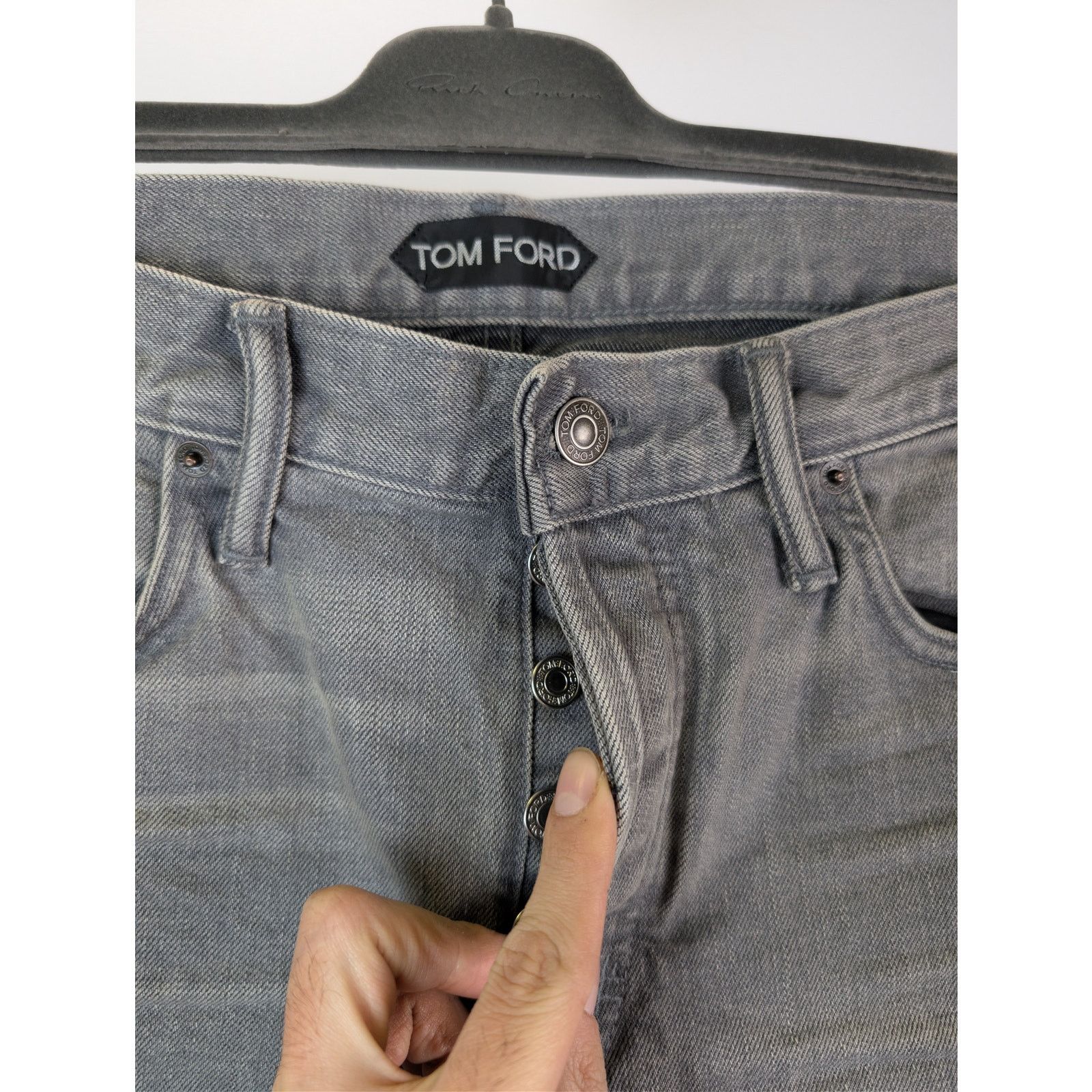 Tom Ford o1rshd1 Q:3 / Slim Denim Jeans in Grey Size US 34 / EU 50 - 6 Thumbnail