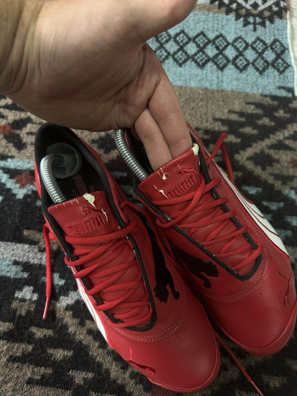Ferrari × Puma Puma Ferrari Drift Cat III Leather Shoes Sneakers Size US 8.5 / EU 41-42 - 8 Thumbnail