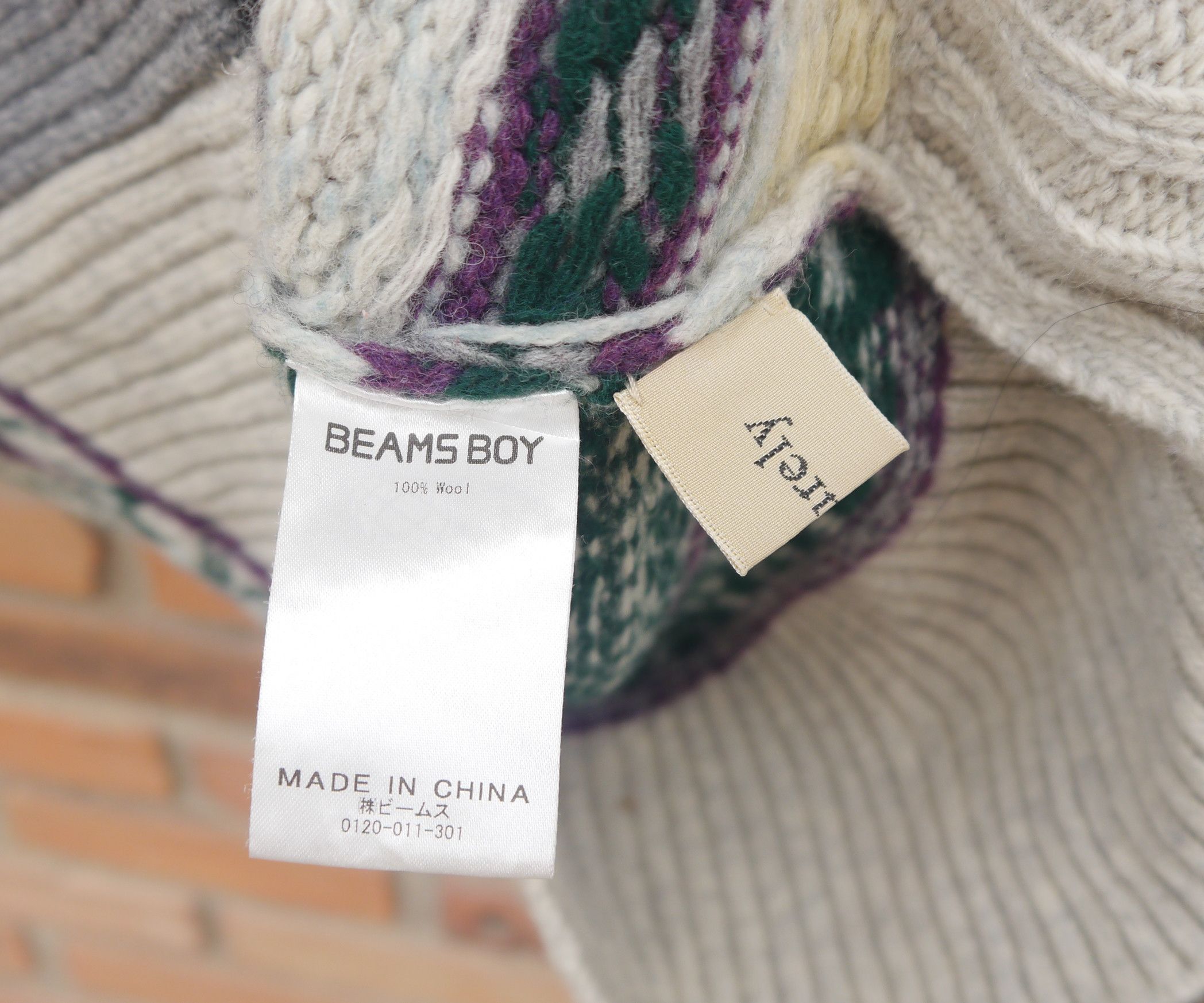Japanese Brand (J721) Beams Boy Maturely Purple Gray V neck Fair Isle Style Size S / US 4 / IT 40 - 8 Thumbnail