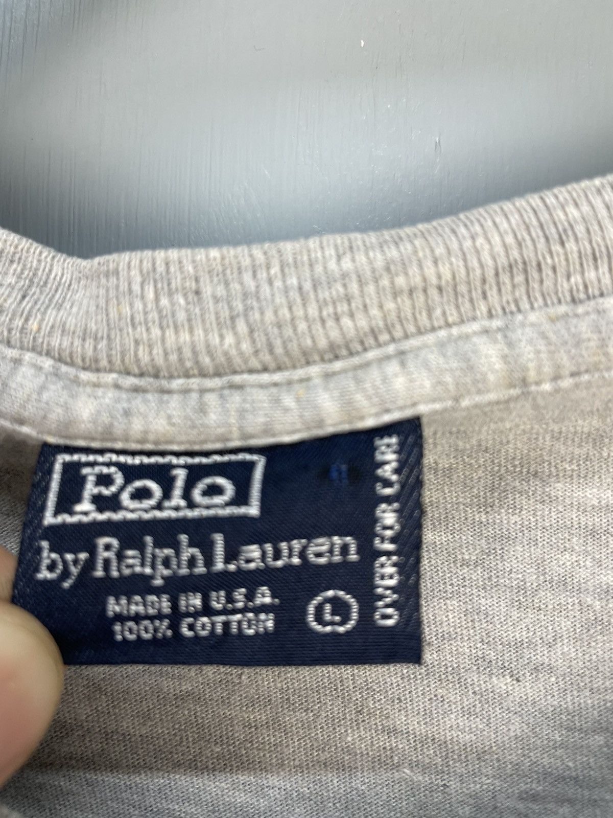 Polo Ralph Lauren Vintage 90s Polo Bear pocket tee Size US L / EU 52-54 / 3 - 5 Thumbnail