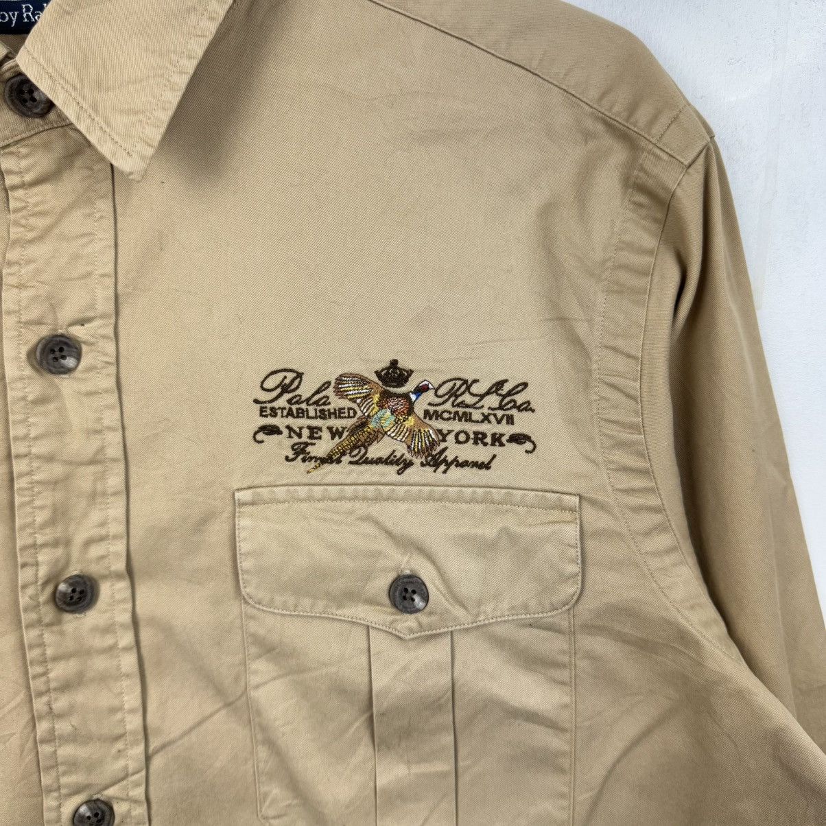 Polo Ralph Lauren × Vintage Vintage Polo Ralph Lauren New York Shirts Size US M / EU 48-50 / 2 - 2 Thumbnail