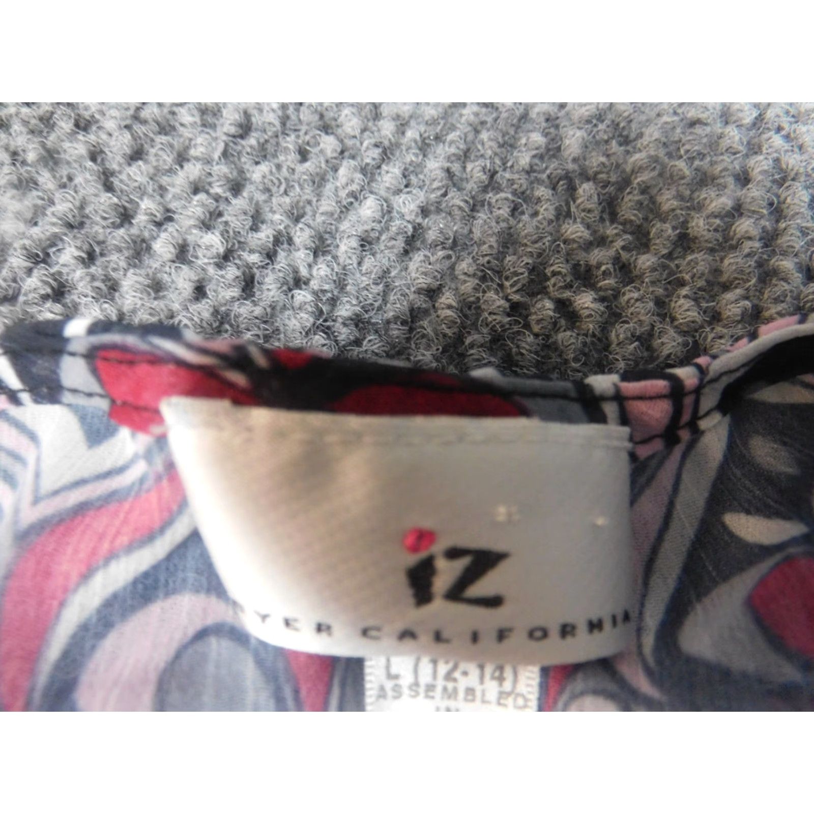 Vintage Iz Byer Blouse Women L Red Crew Neck Cap Sleeve Pullover Casual Geometric Pattern Size L / US 10 / IT 46 - 6 Thumbnail