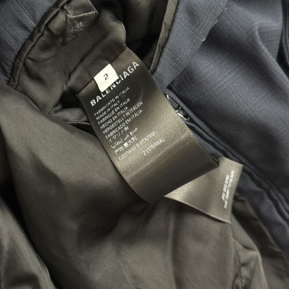 Balenciaga Balenciaga Graffiti Skater Tailored Jacket Navy Size US M / EU 48-50 / 2 - 8 Thumbnail
