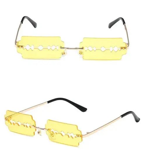 Electric Visual Rimless Razor Blade Rectangle Sunglasses Size ONE SIZE - 2 Thumbnail